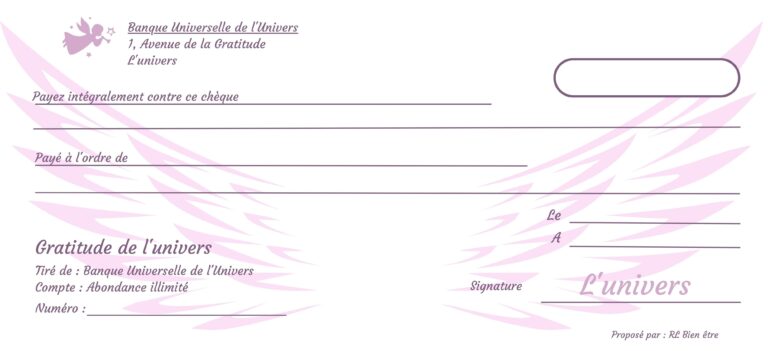 Les chèques d’abondance