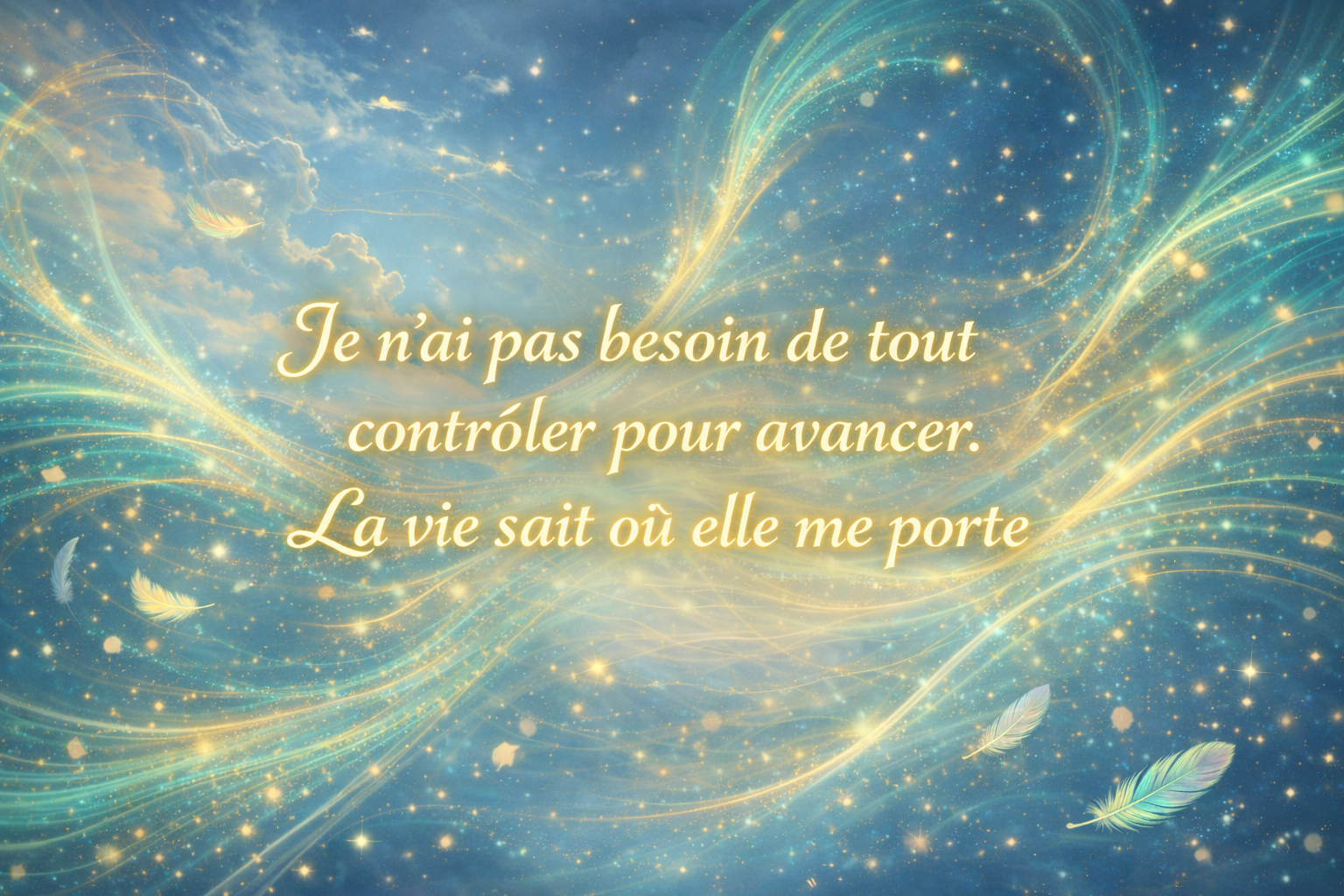 Mantra lumineux du nombre 5 en numérologie, « Je me laisse traverser par le mouvement de la vie »