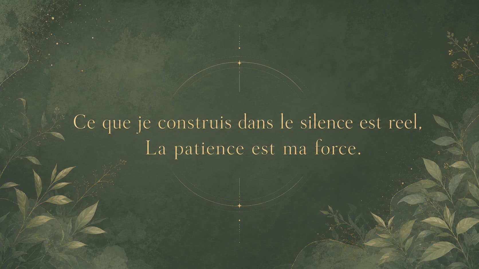 heure 02h20 mantra construction or vert sauge profond