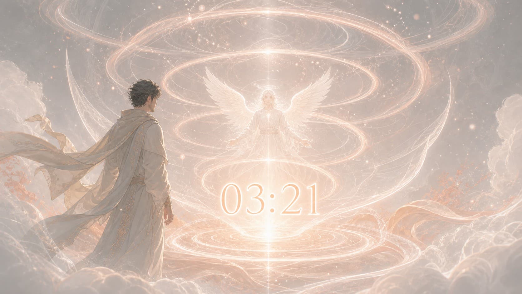 aladiah spirale descendante nacre corail nuit, signification de l'heure 03:21