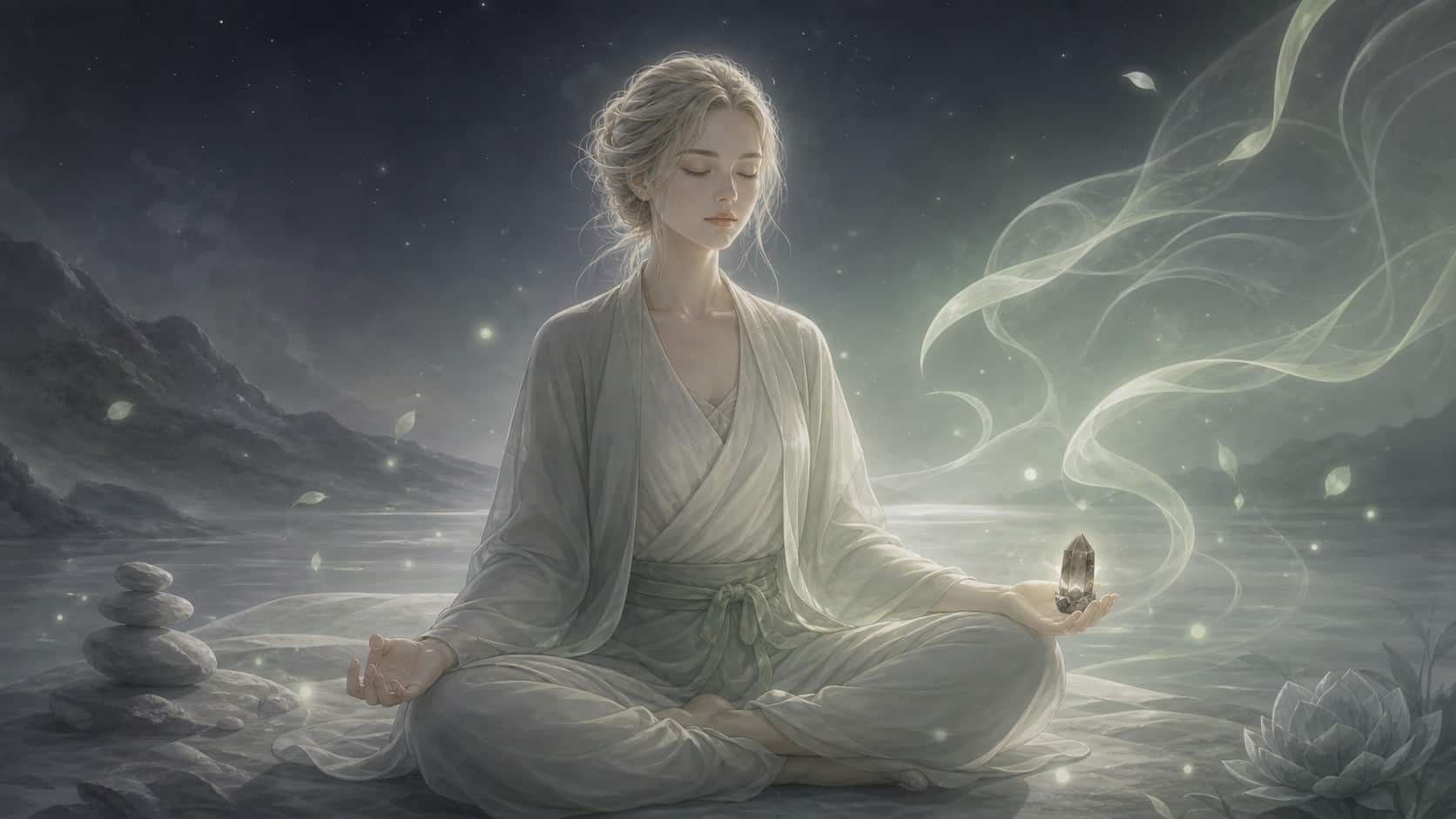 meditation quartz fume nuit souplesse, signification de l'heure 04:32
