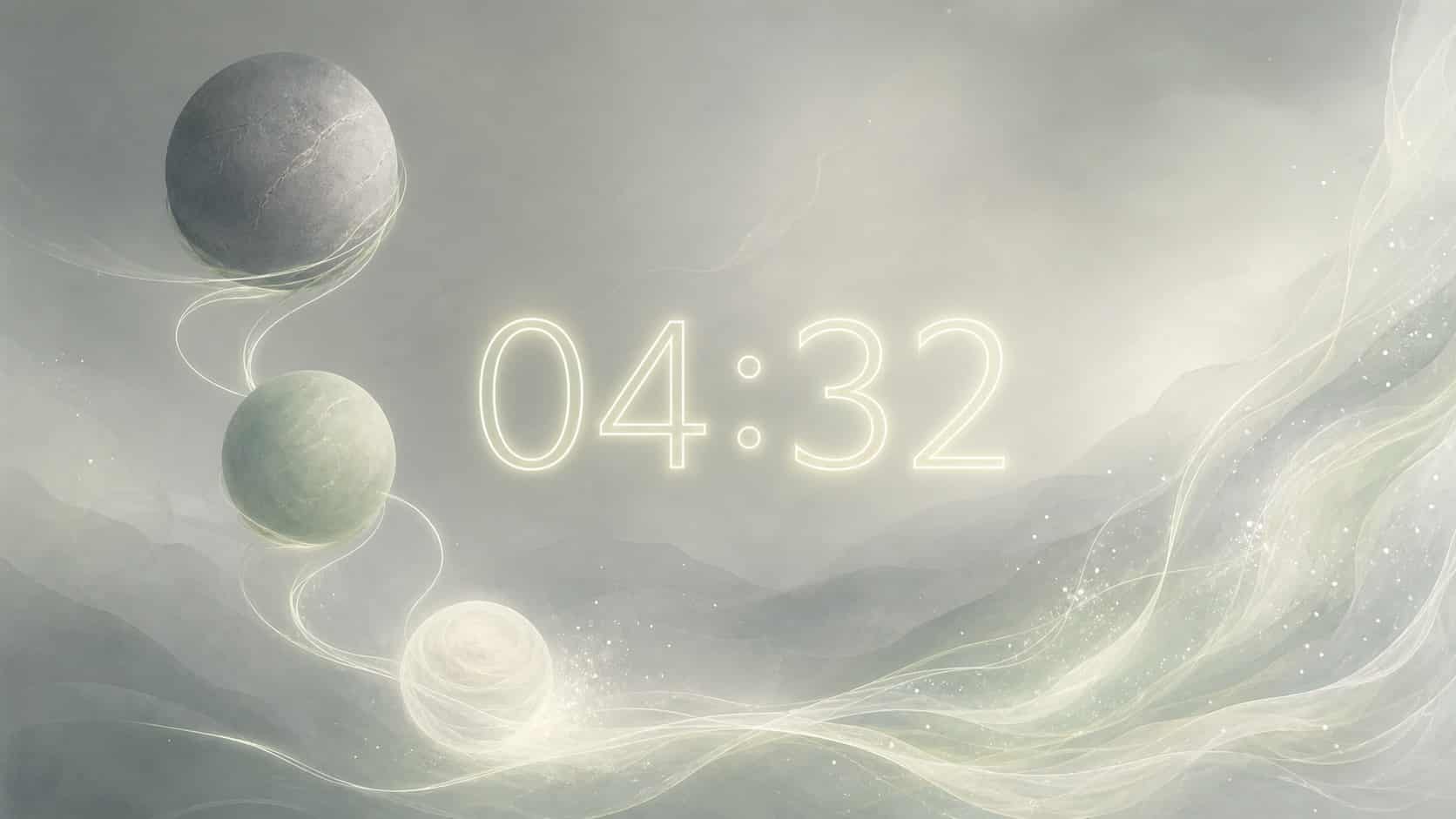 structure souple ardoise vert pale nuit, signification de l'heure 04:32