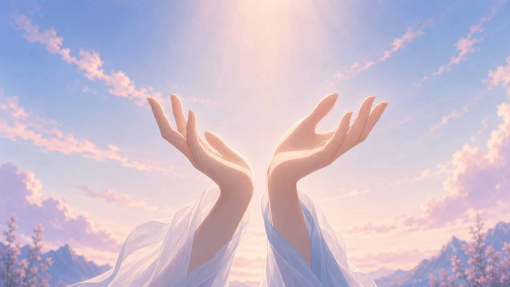 Logo RL Bien-Être représentant une femme en méditation assise en tailleur, avec un croissant de lune et des feuilles autour d’elle