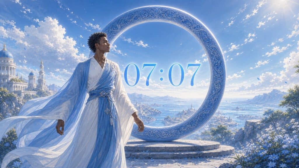 anneau pierre bleue eveil conscience chemin, signification de l'heure 07:07