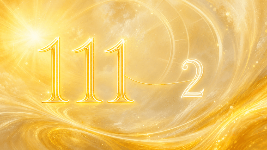 roue fortune 111 nombre 2 or jaune blanc, signification de l'heure 10:10