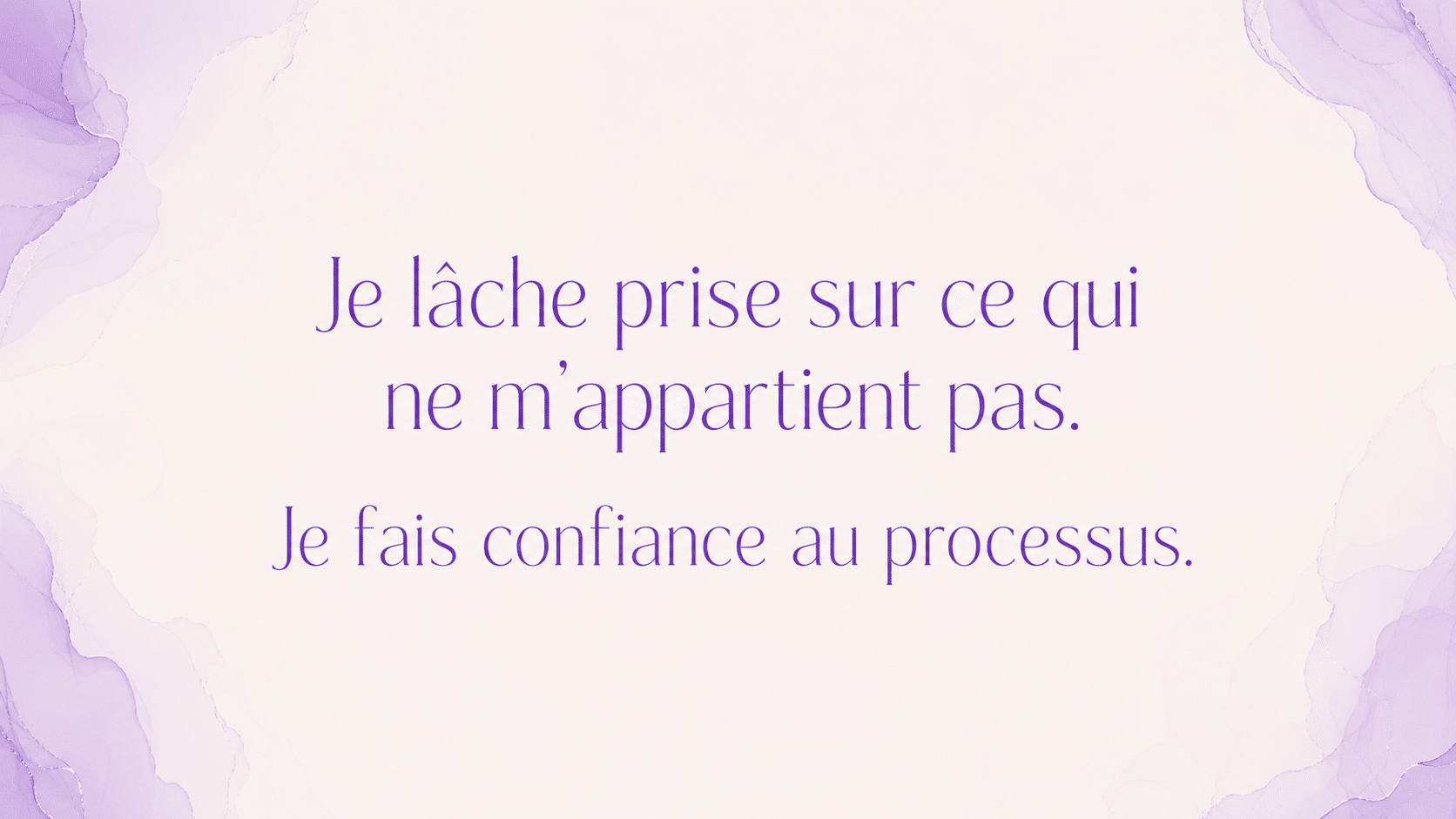 heure 12h12 mantra lacher prise violet blanc perle