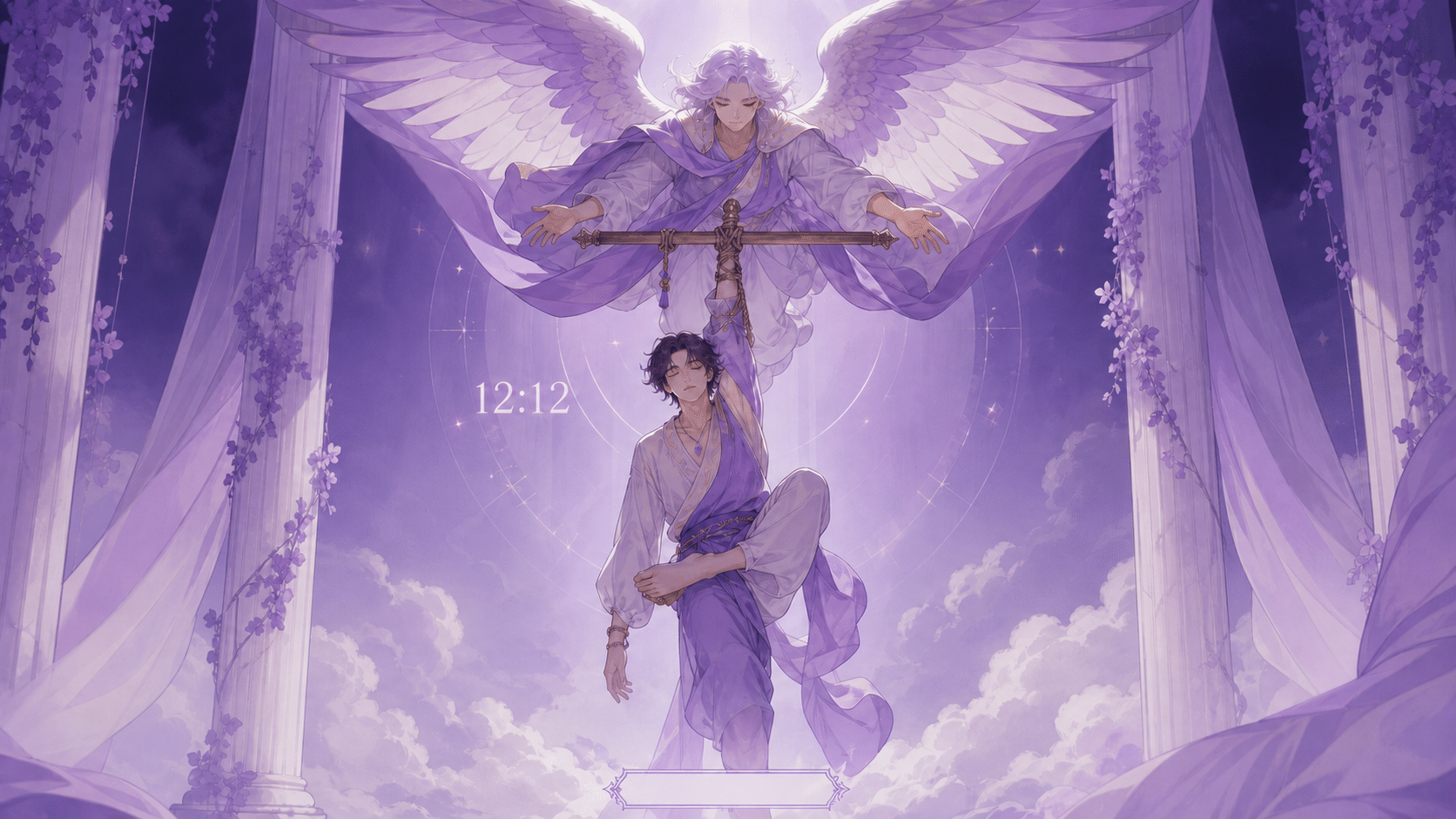heure 12h12 pendu tarot aniel lacher prise divin