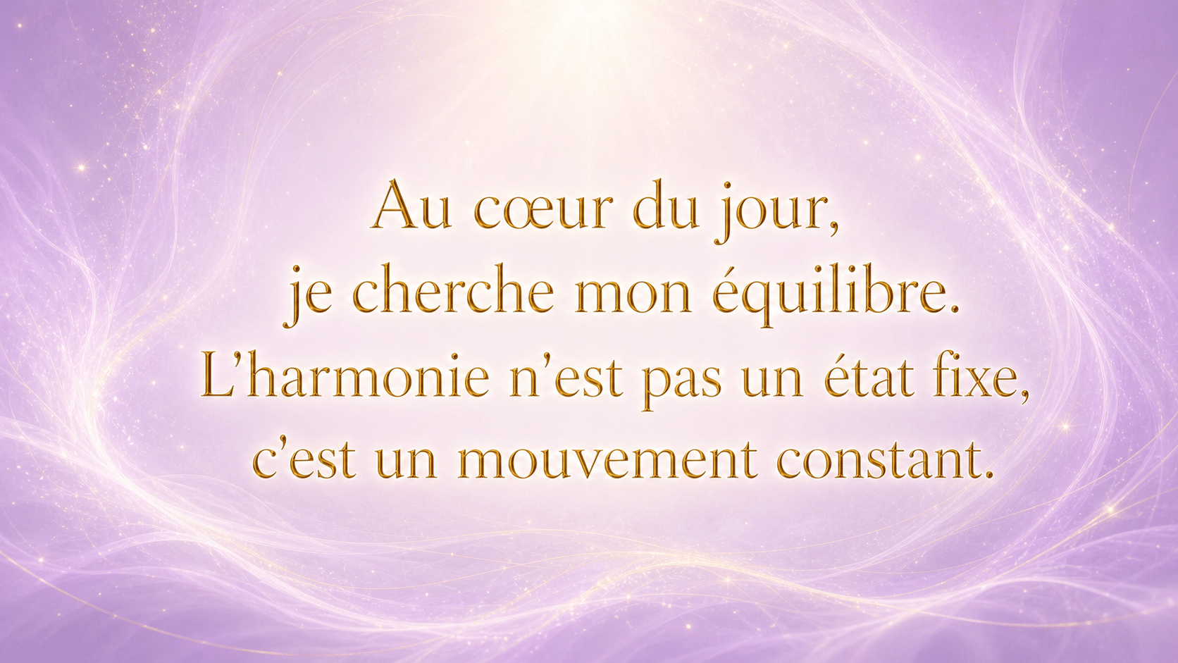 heure 12h21 mantra harmonie or lilas pale nacre