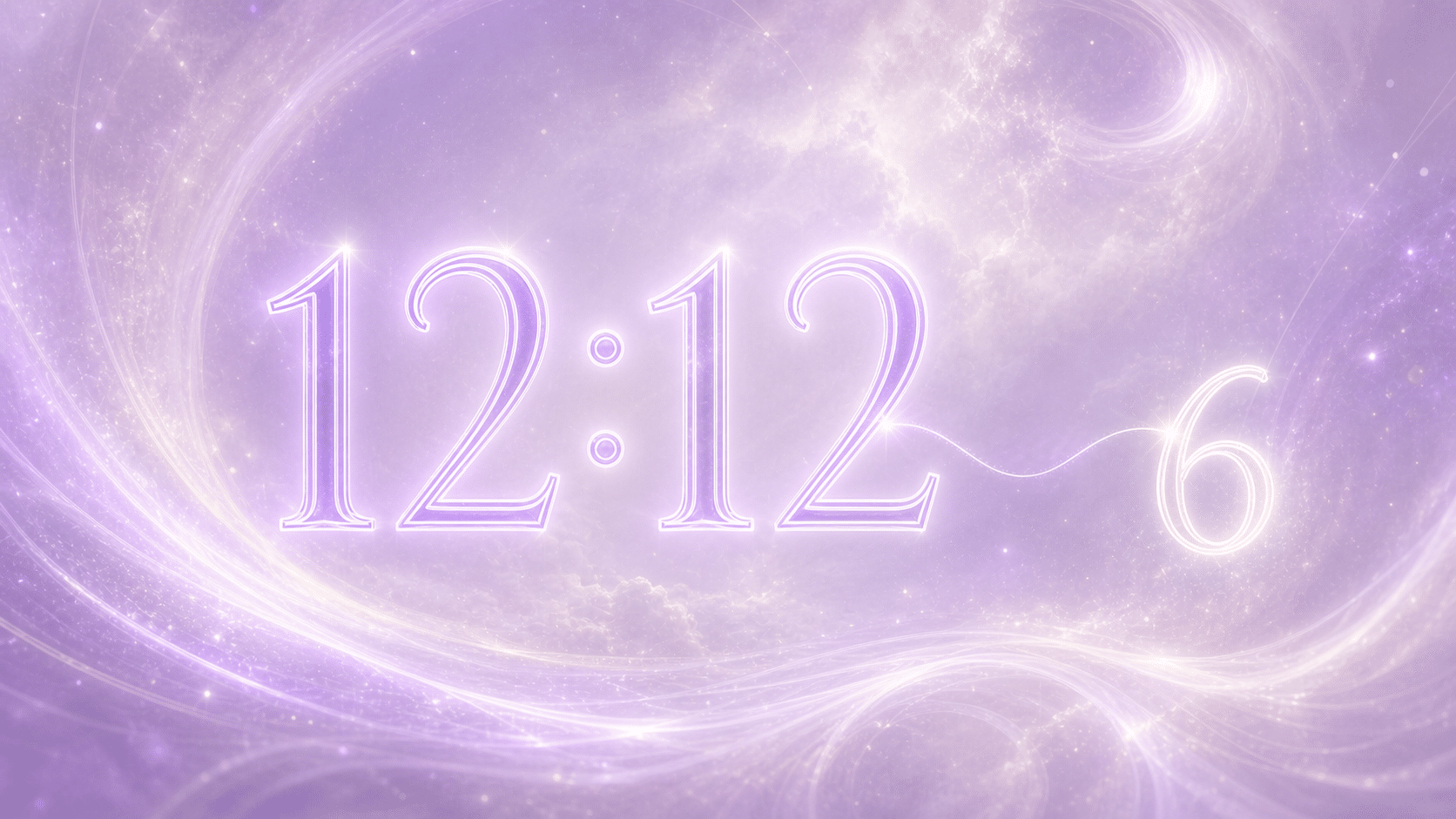 miroir 1212 nombre 6 violet blanc perle, signification de l'heure 12:21
