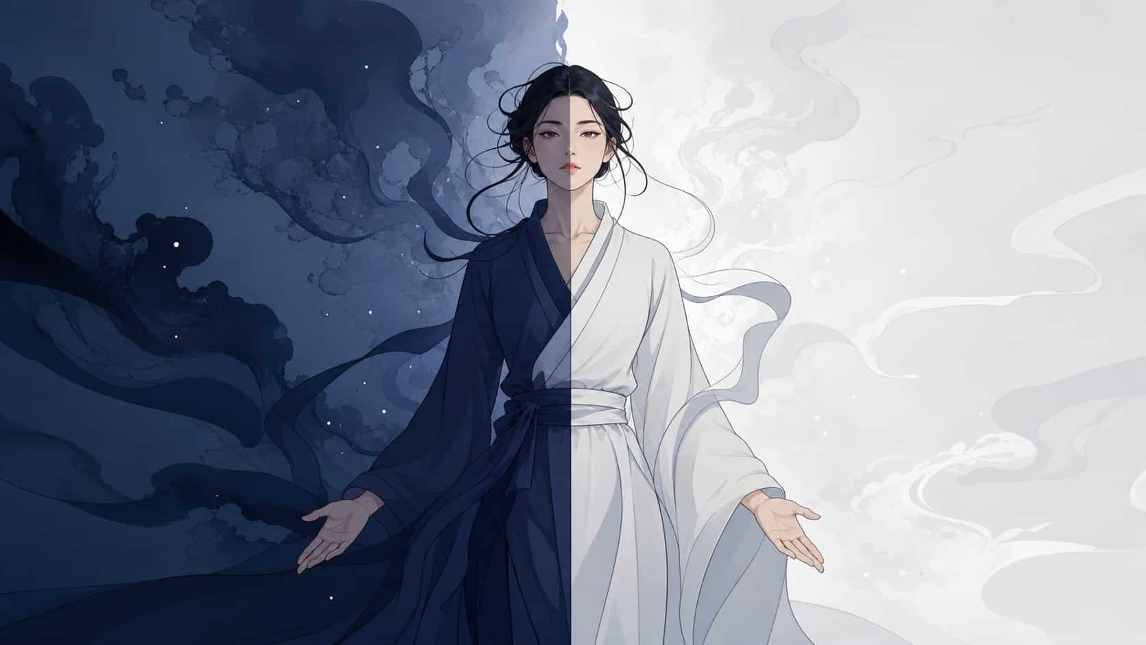 heure 13h13 femme lumiere indigo ombre metamorphose