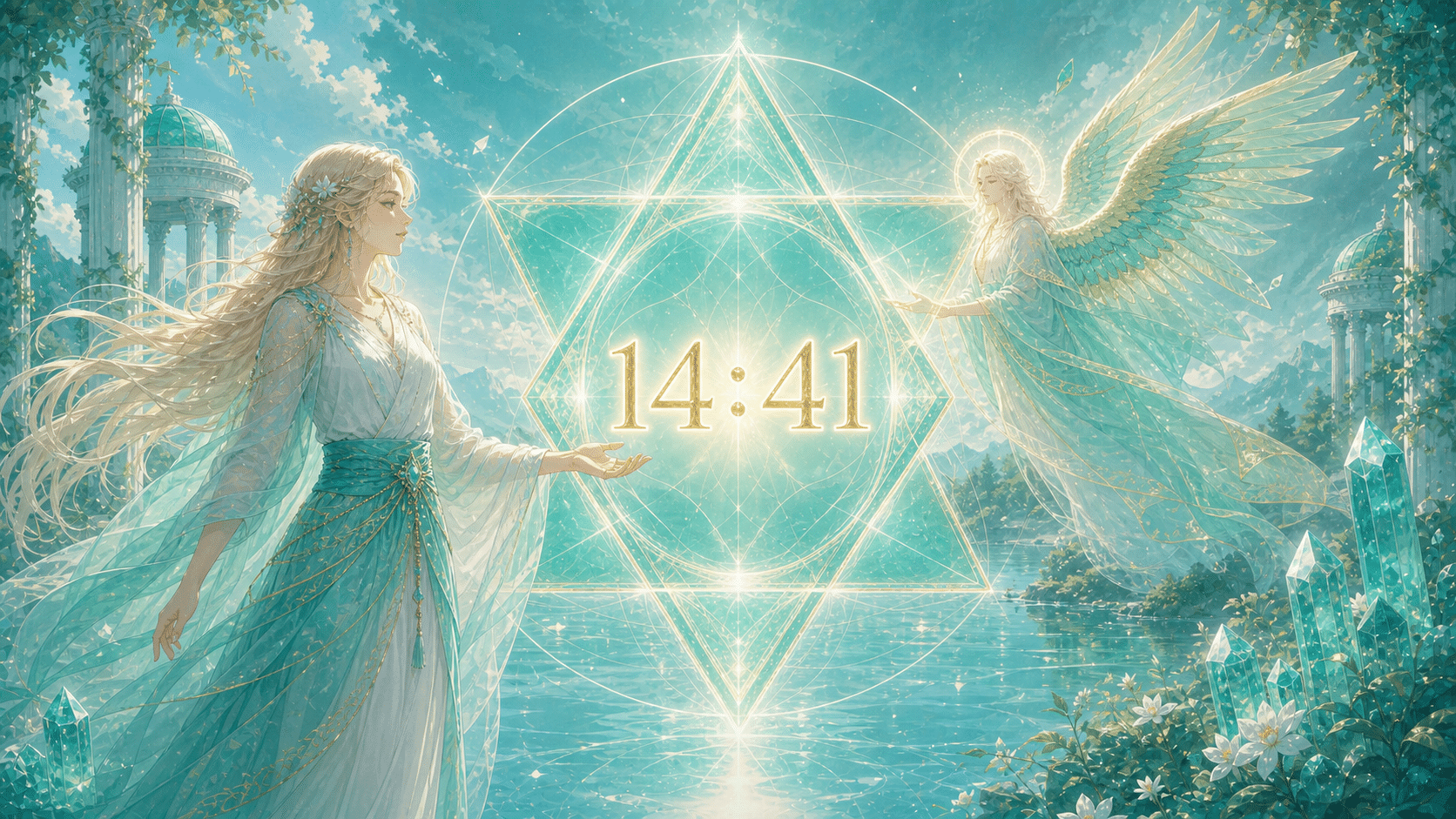 sitael miroir geometrique vert or naturel, signification de l'heure 02:20