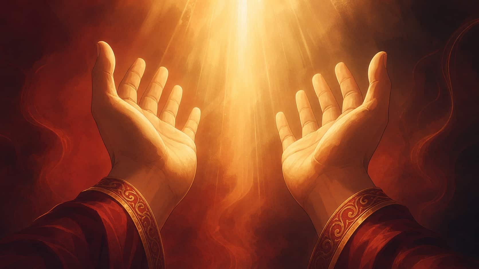 heure 16h16 mains ouvertes revelation or brique