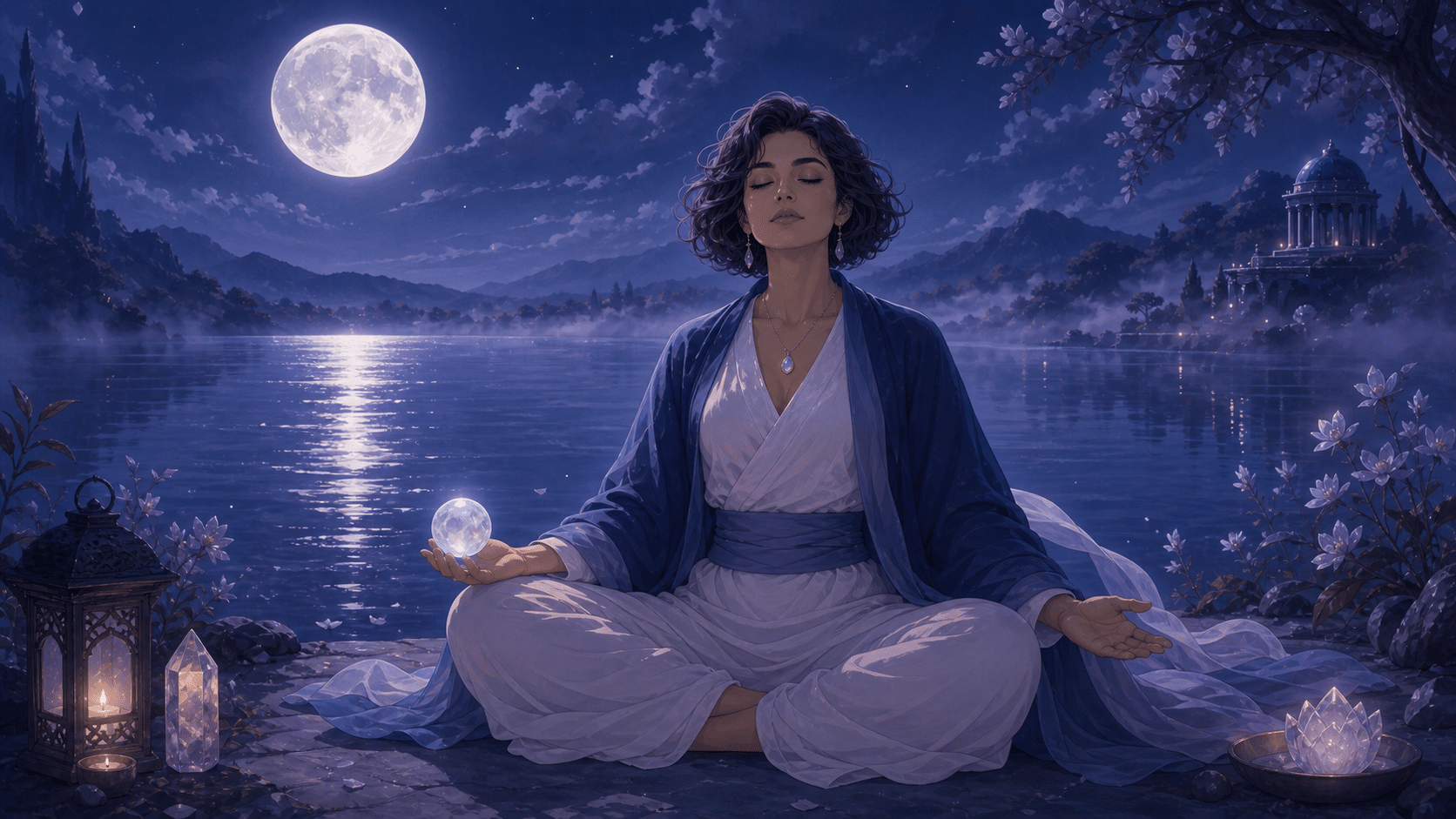meditation pierre lune nuit intuition, signification de l'heure 18:18