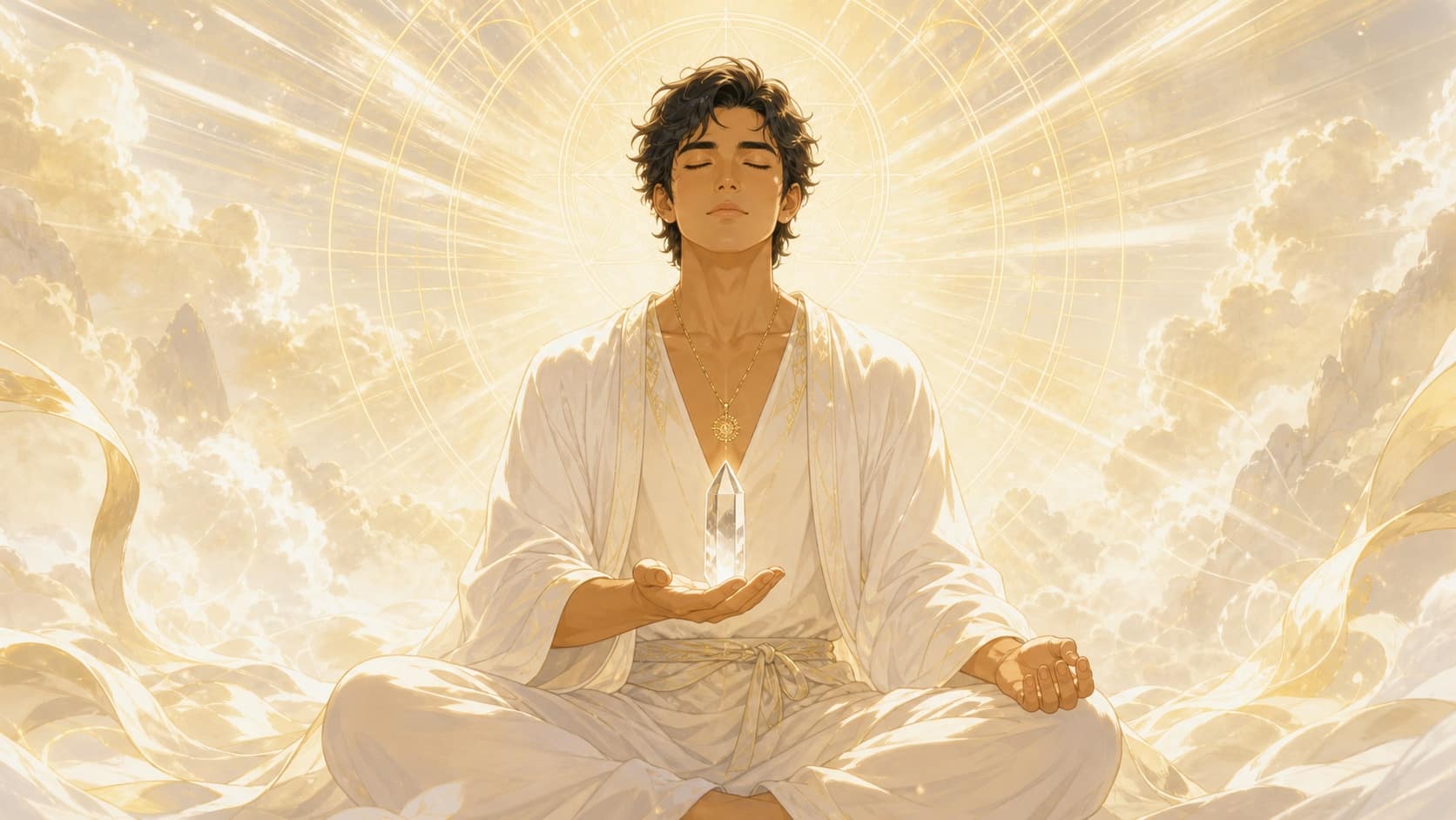 heure 20h20 meditation cristal roche lumiere or reveil