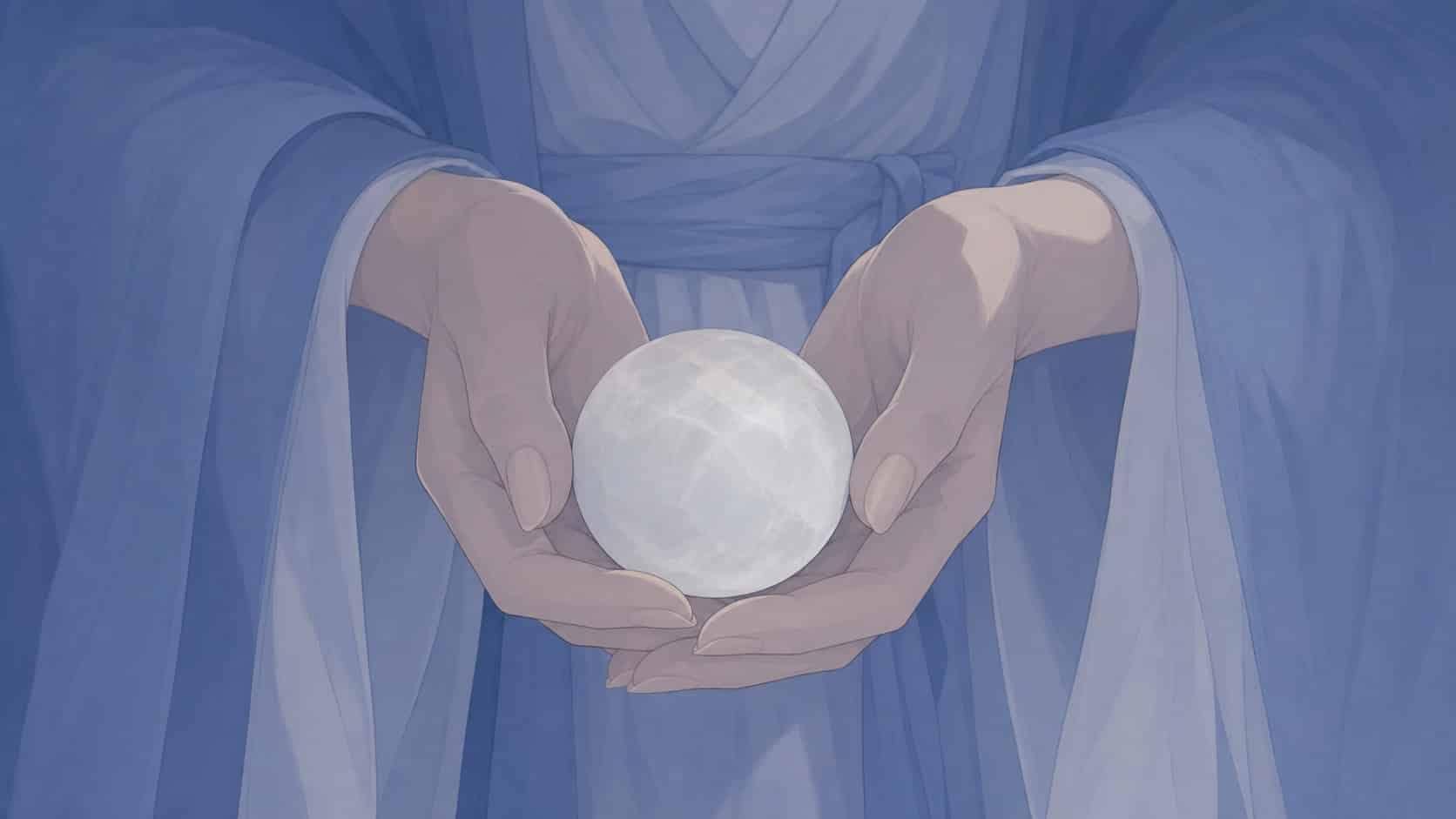 mains selenite reveil construction bleu argent, signification de l'heure 20:22