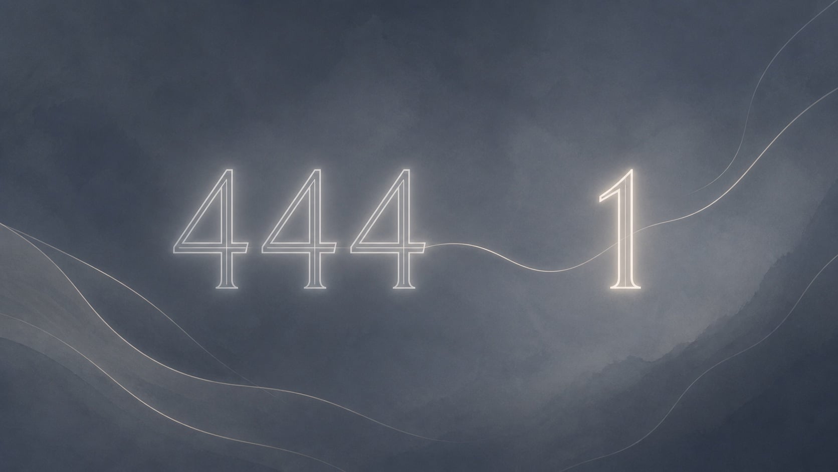 sequence 444 nombre 1 gris bleu argent, signification de l'heure 20:44