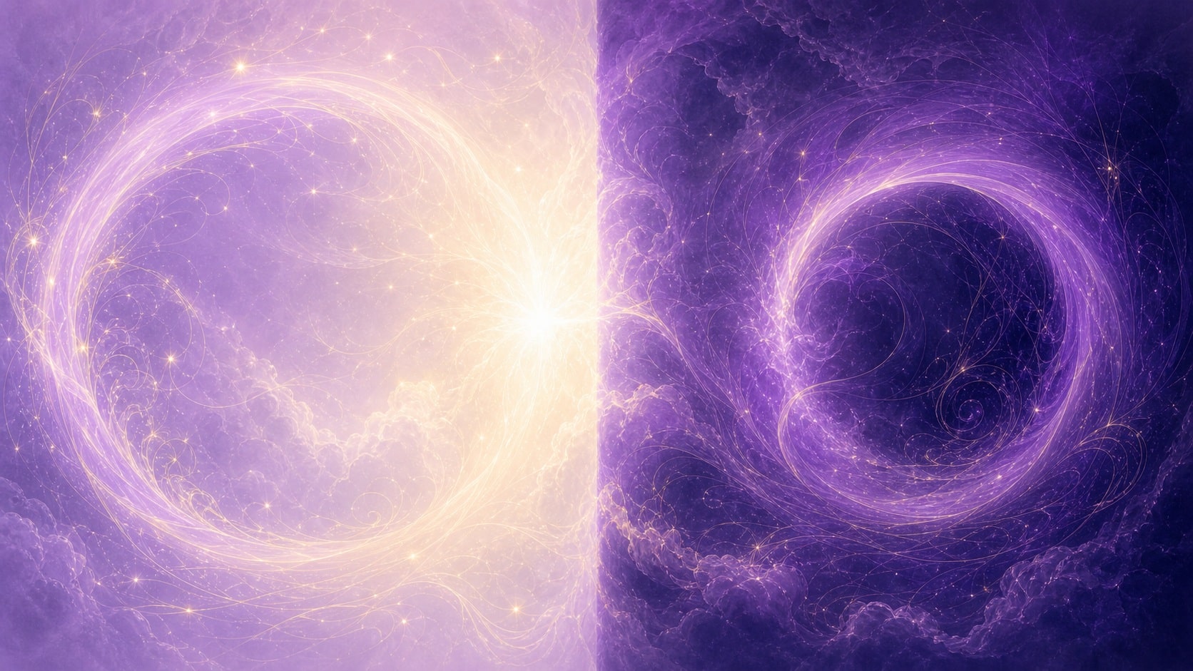 dualite plenitude ouverte fermee violet, signification de l'heure 21:20