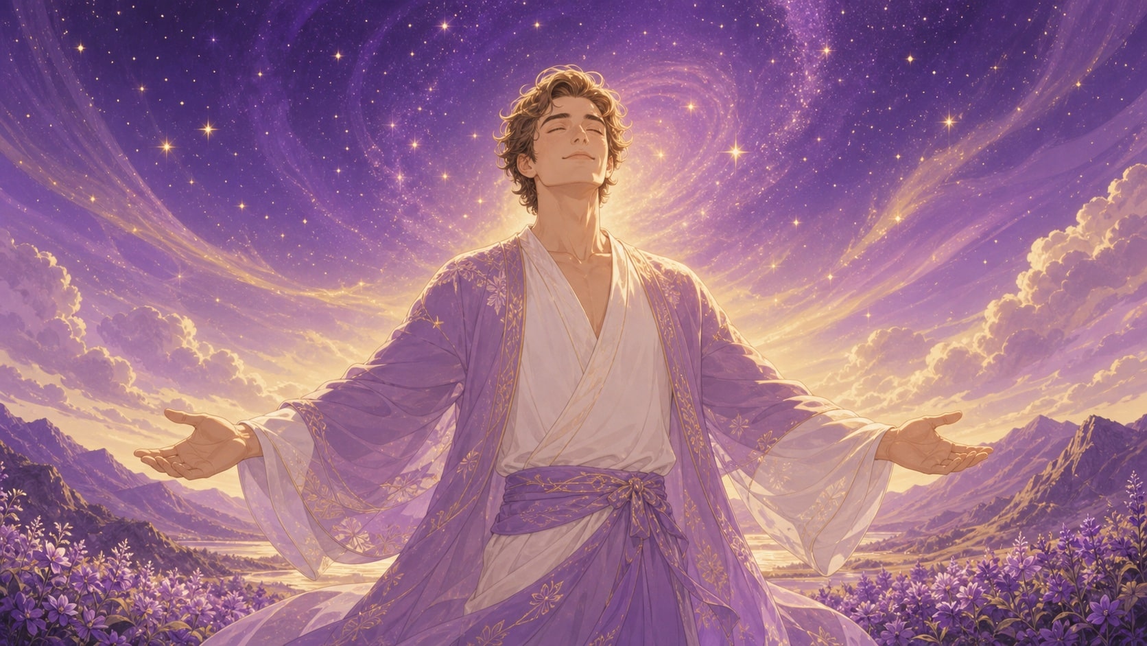 plenitude integration cosmos violet or, signification de l'heure 21:21