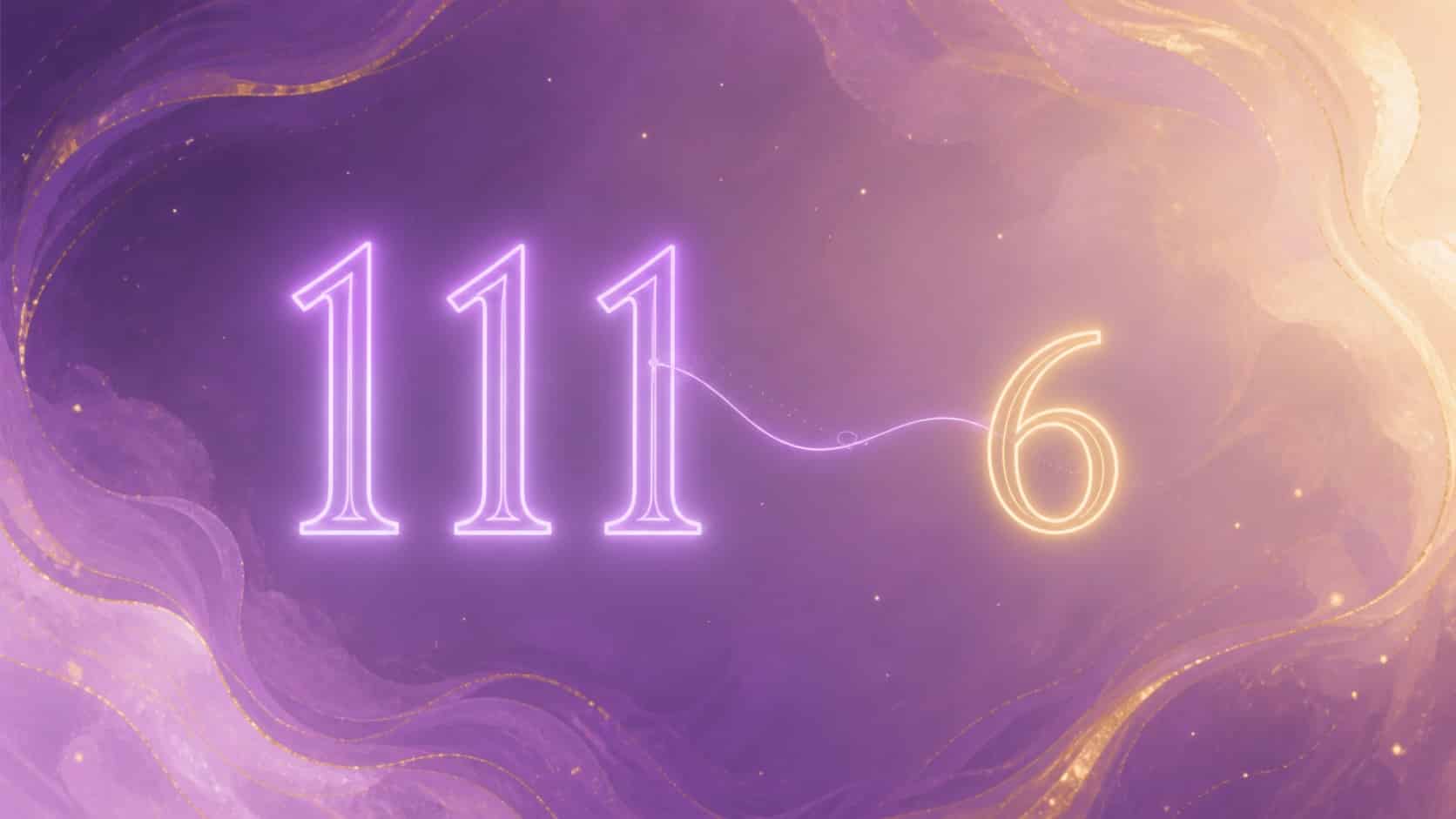 sequence 111 nombre 6 violet or, signification de l'heure 21:21