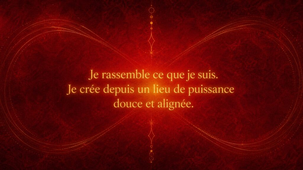 mantra maitrise or rouge vif lemniscate, signification de l'heure 23:23