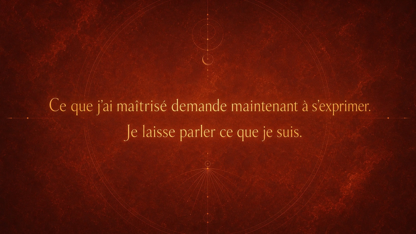 heure 23h32 mantra expression or ambre rouge cuivre nuit