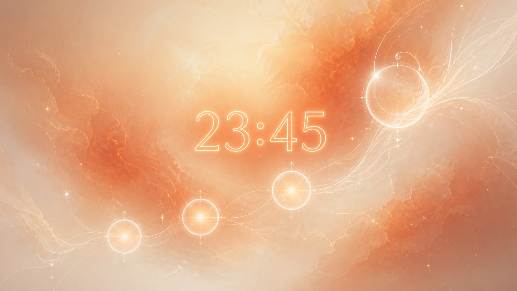 sequence liberee nacre cuivre argent nuit, signification de l'heure 23:45