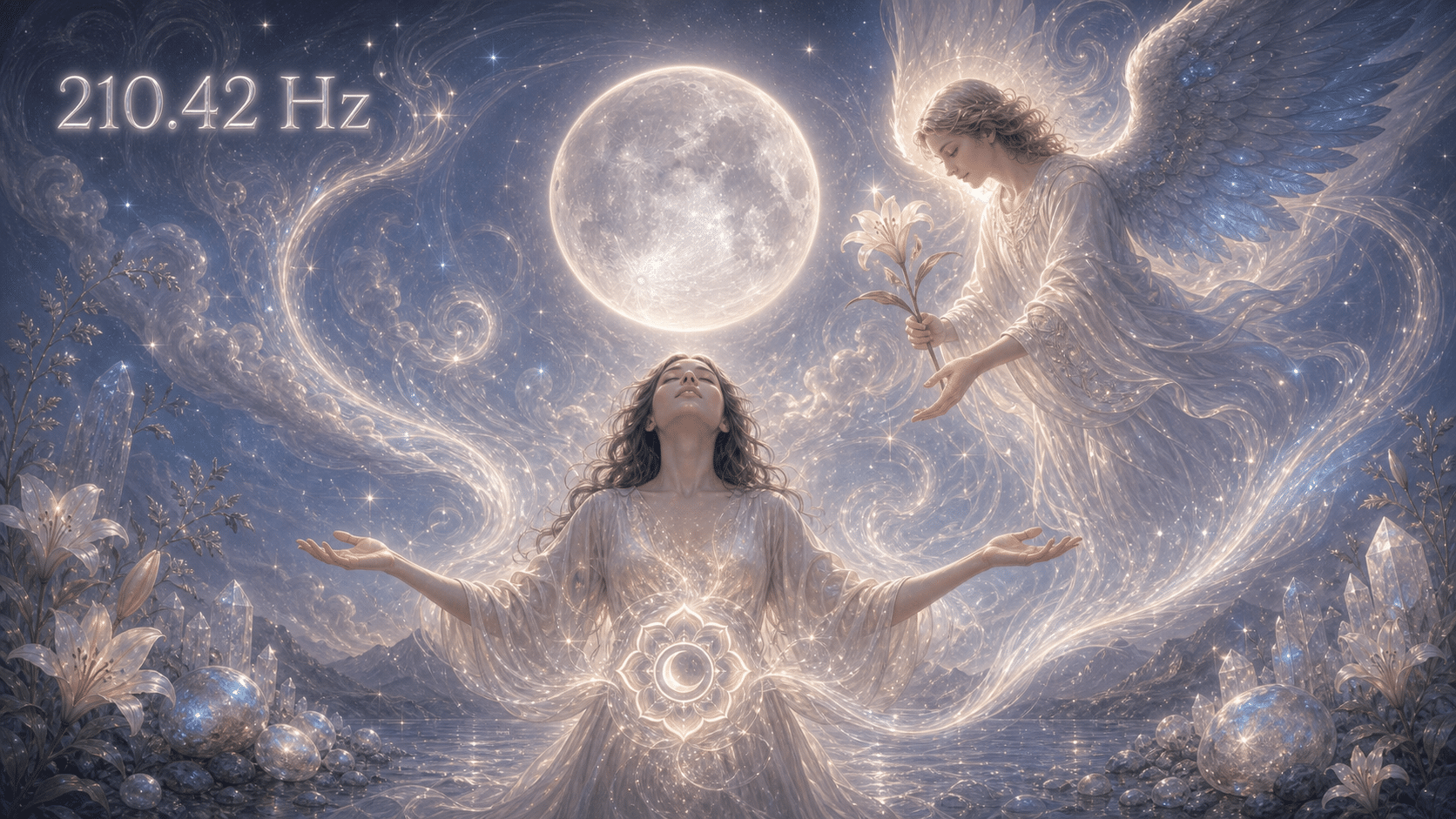 210 42 hz lune ange gabriel receptivite, signification de la fréquence