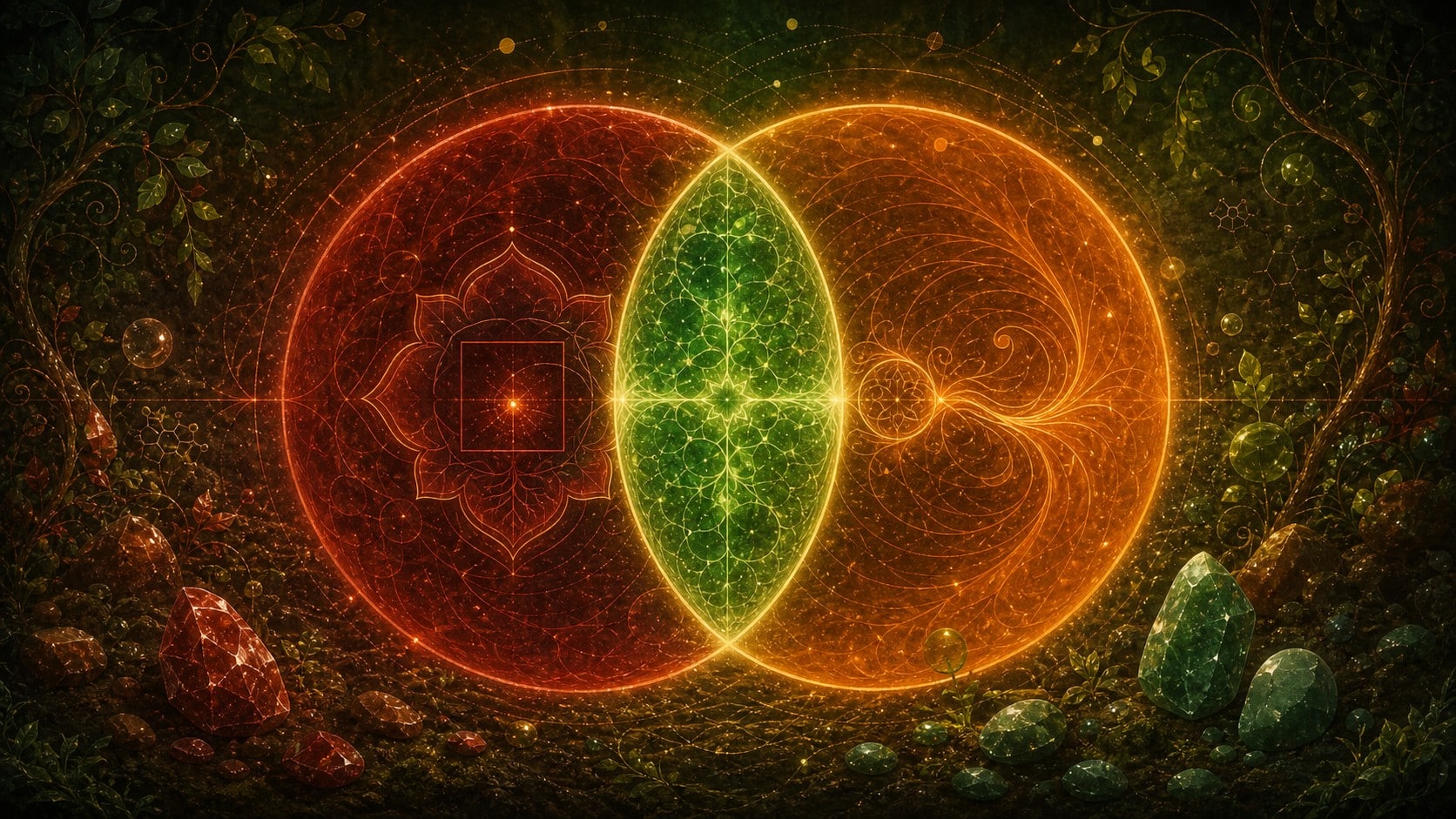 285 hz vesica piscis chakra transition, signification de la fréquence