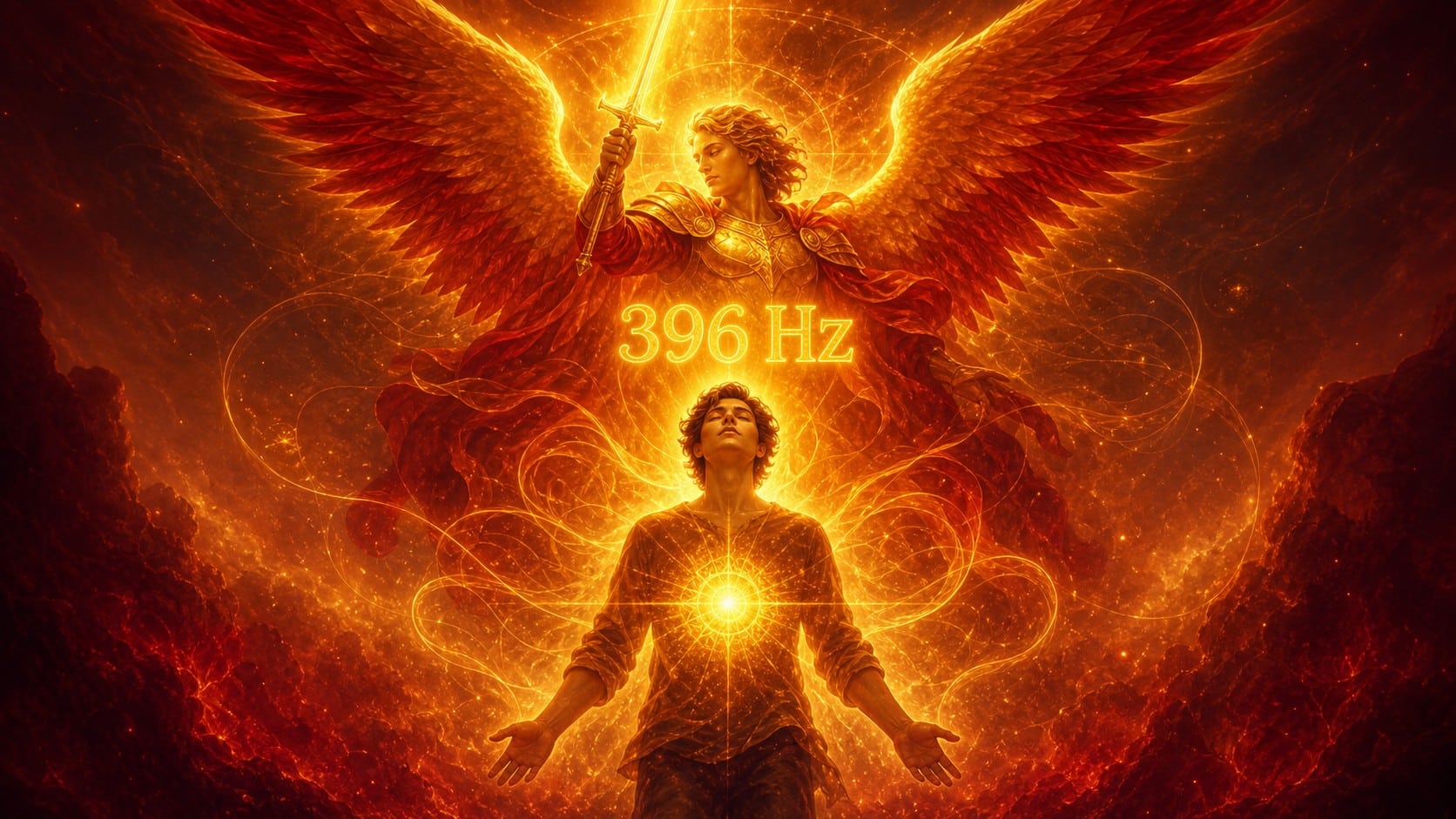 396 hz ange michael chakra plexus solaire, signification de la fréquence