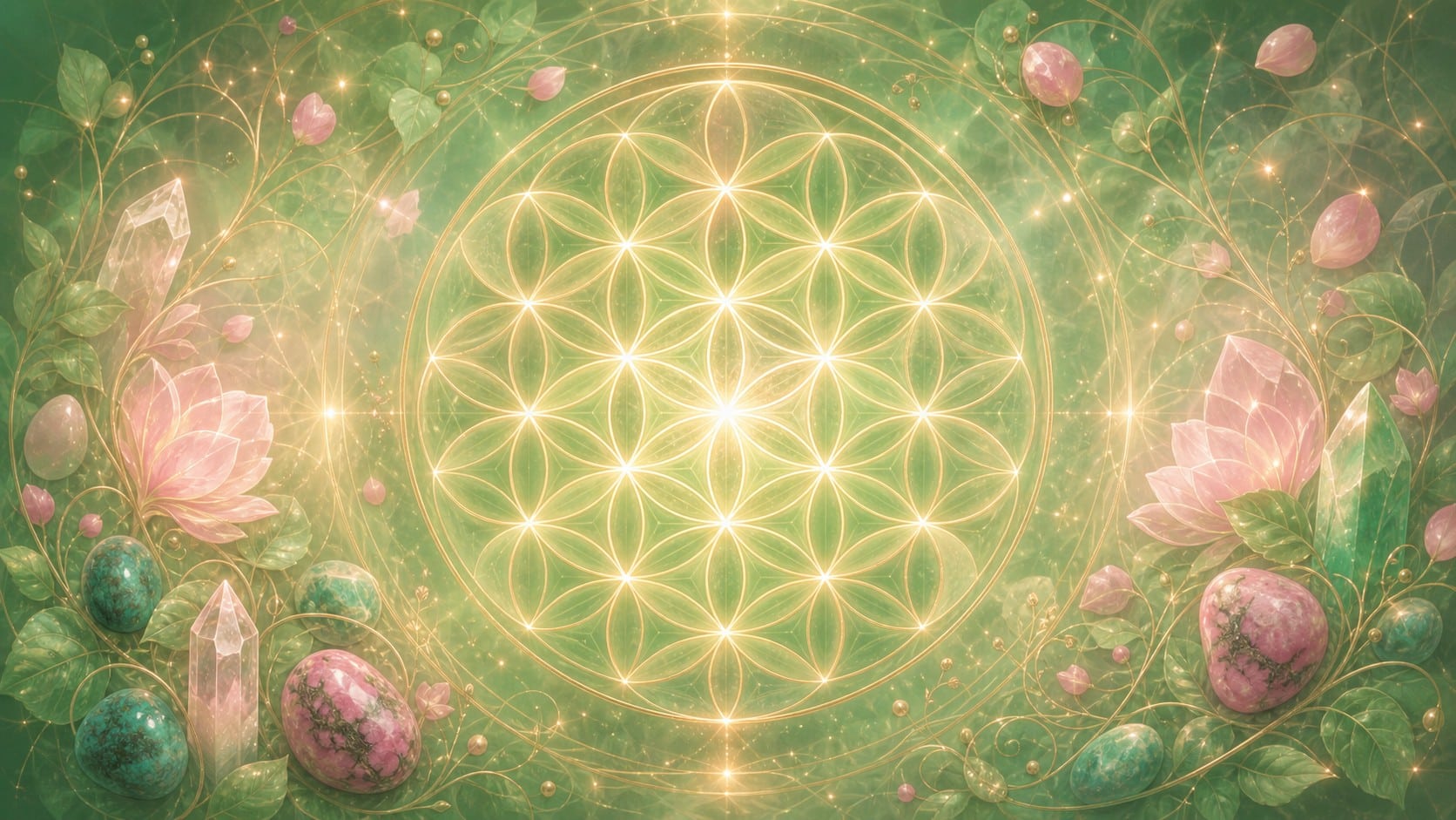 639 hz fleur de vie coeur geometrie sacree, signification de la fréquence