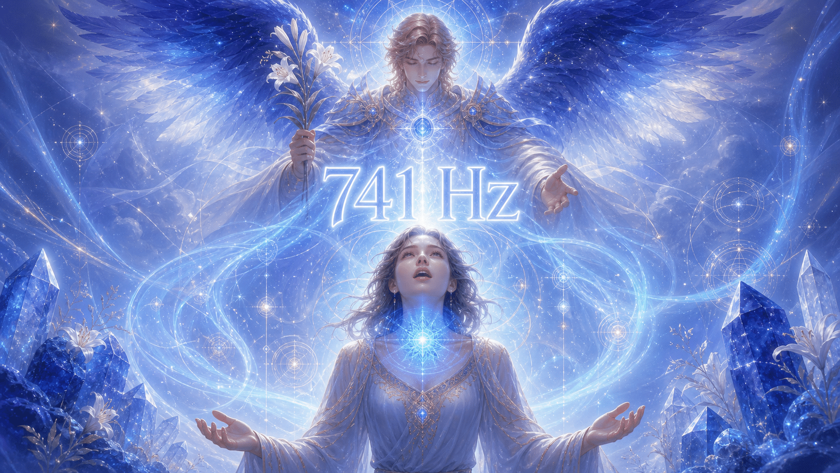741 hz ange gabriel chakra gorge expression, signification de la fréquence