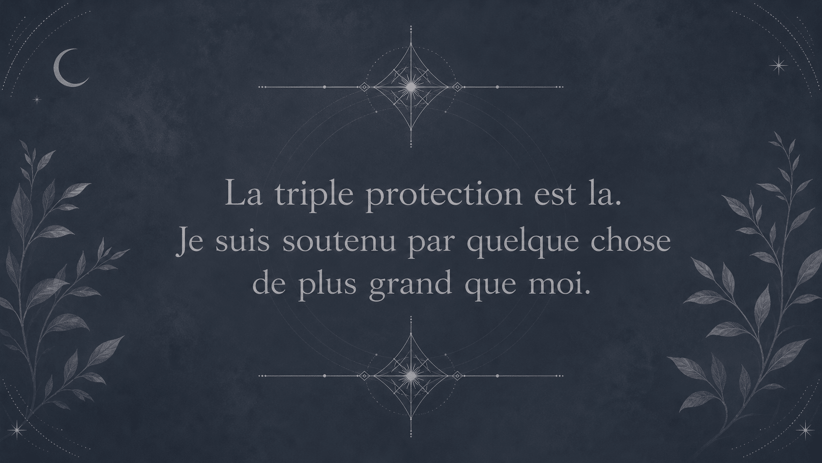mantra triple protection argent ardoise nuit, signification de l'heure 04:44