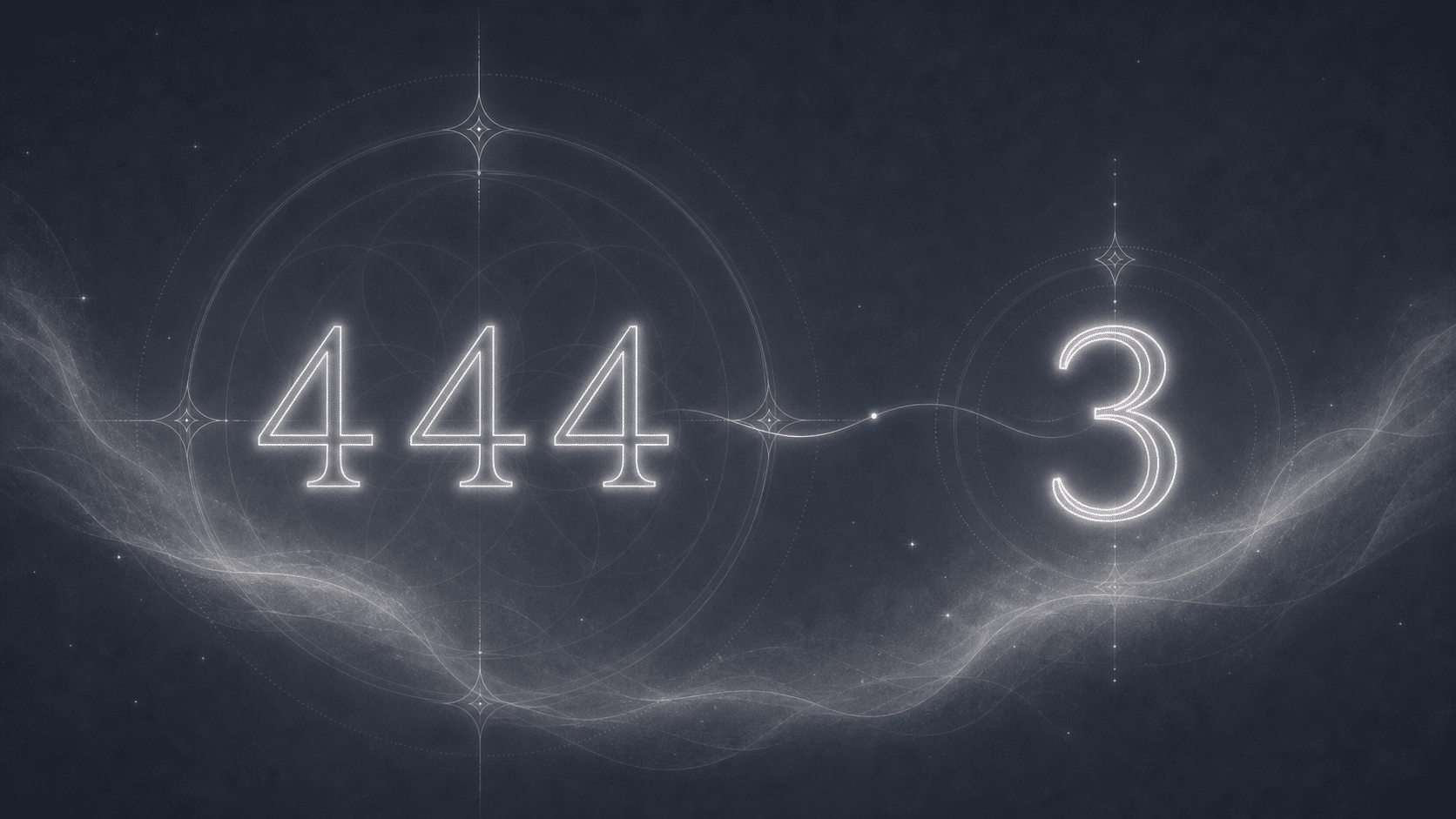 sequence 444 nombre 3 ardoise blanc glace, signification de l'heure 04:44