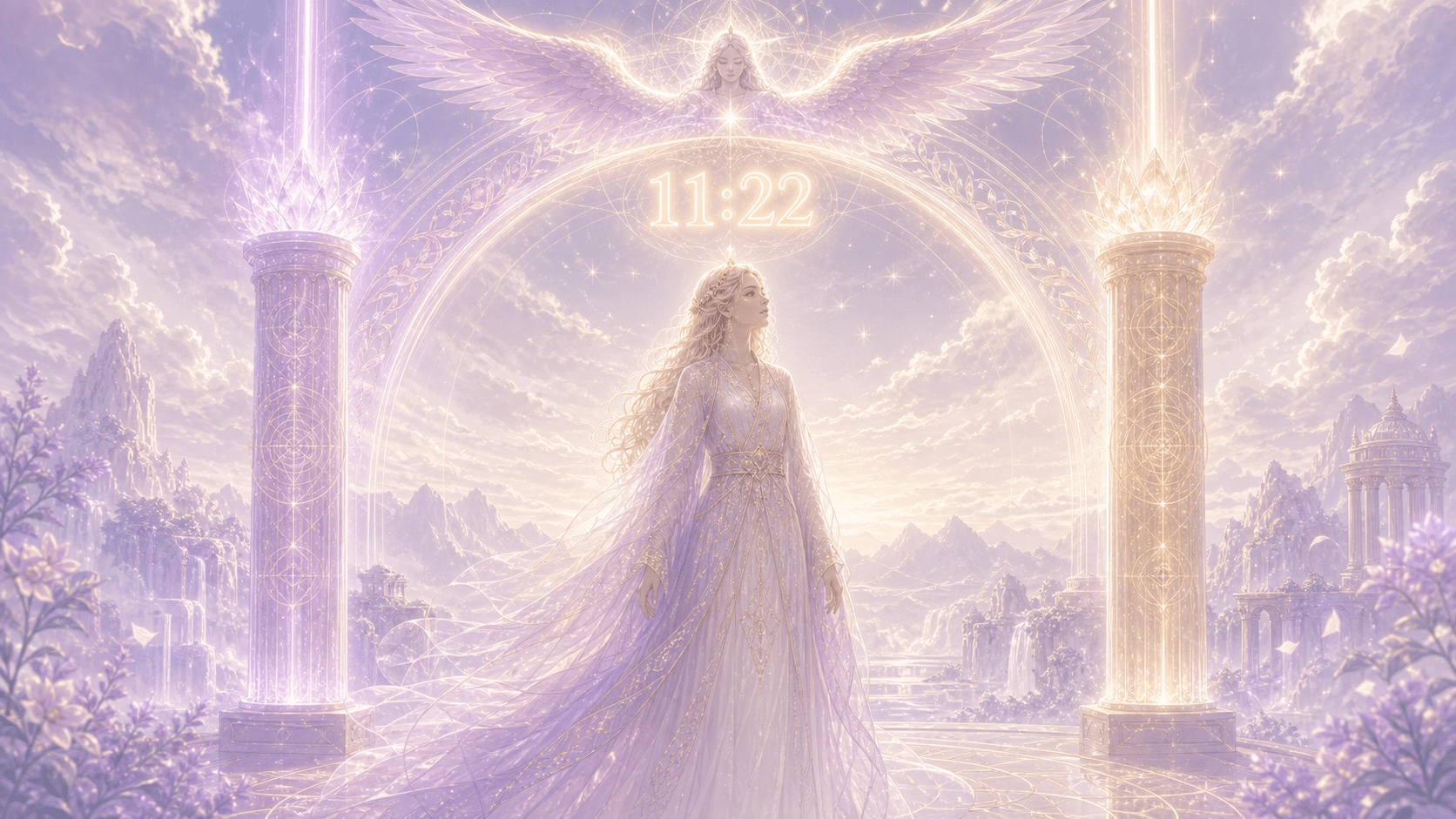 aniel double pilier vision lilas or, signification de l'heure 11:22