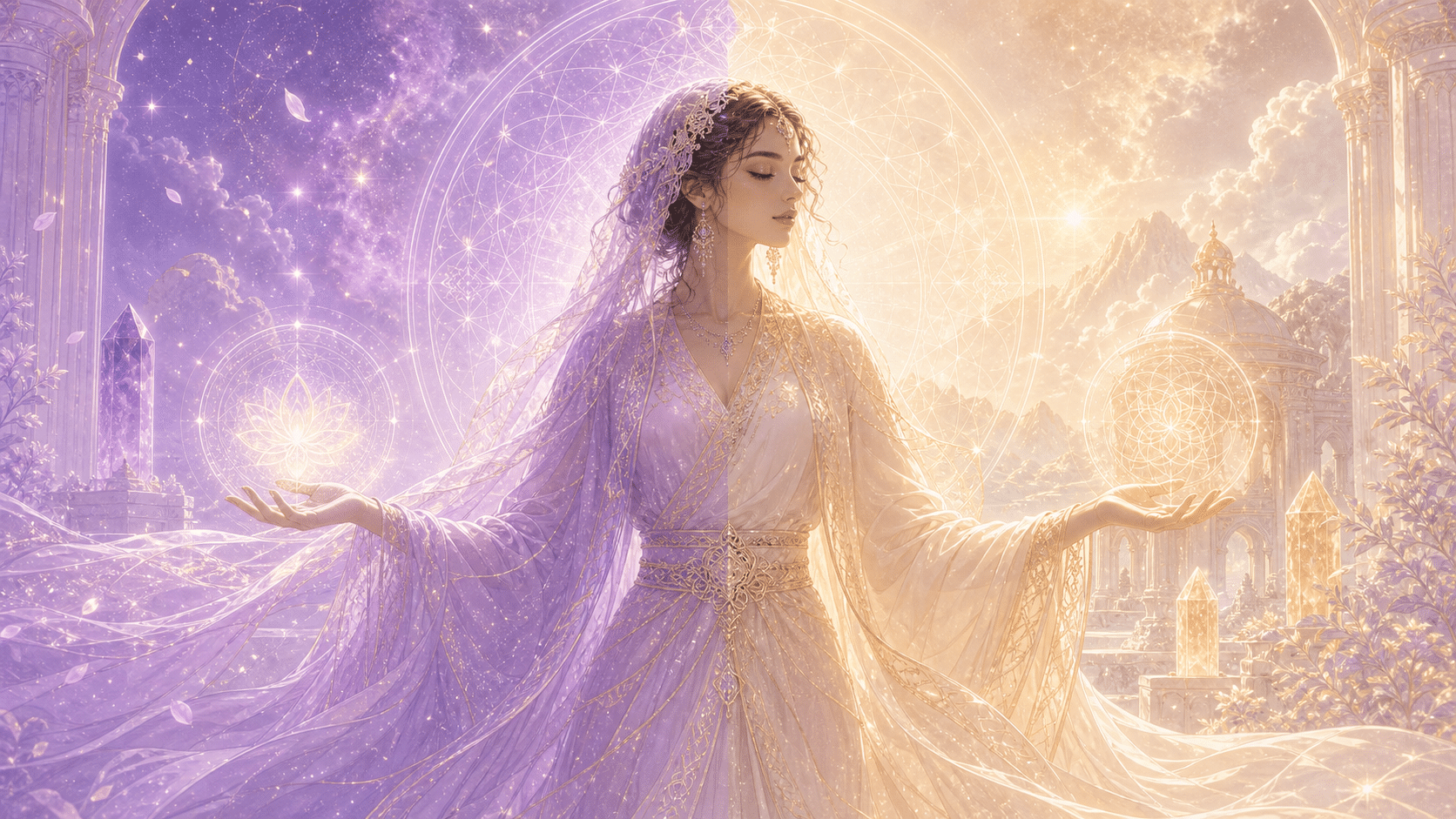femme portail lilas batisseur or harmonie, signification de l'heure 11:22