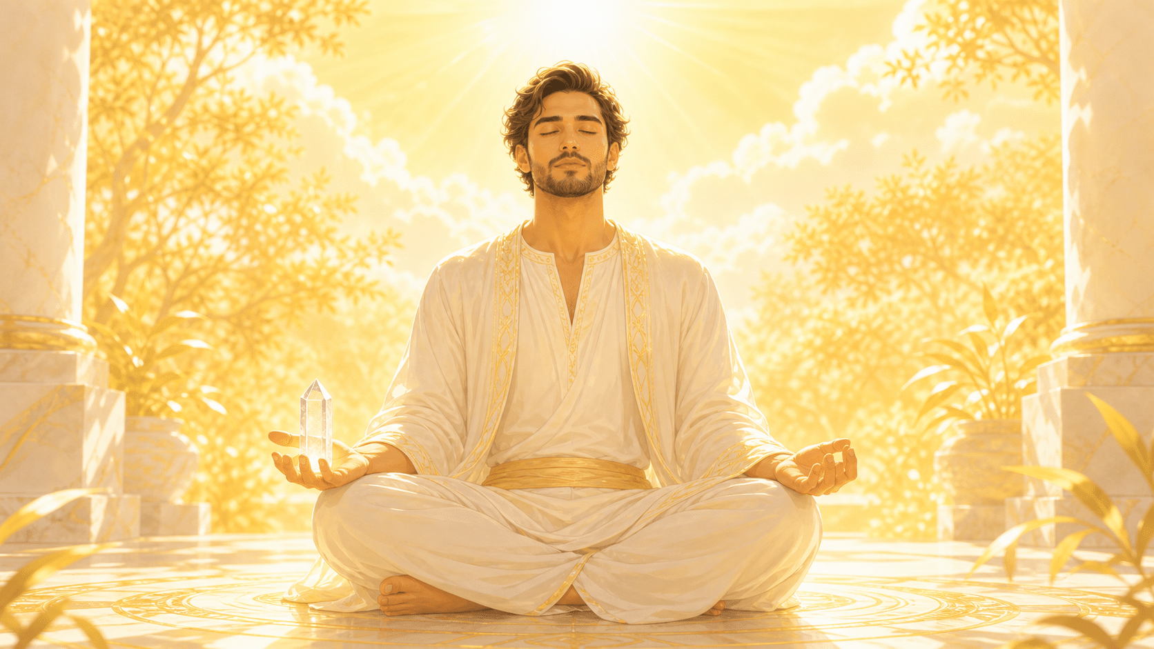 meditation quartz midi clarte, signification de l'heure 12:00