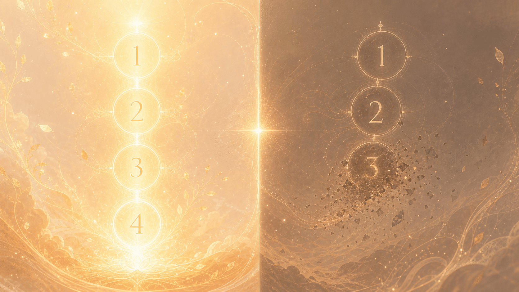 dualite sequence lumiere ombre or, signification de l'heure 12:34