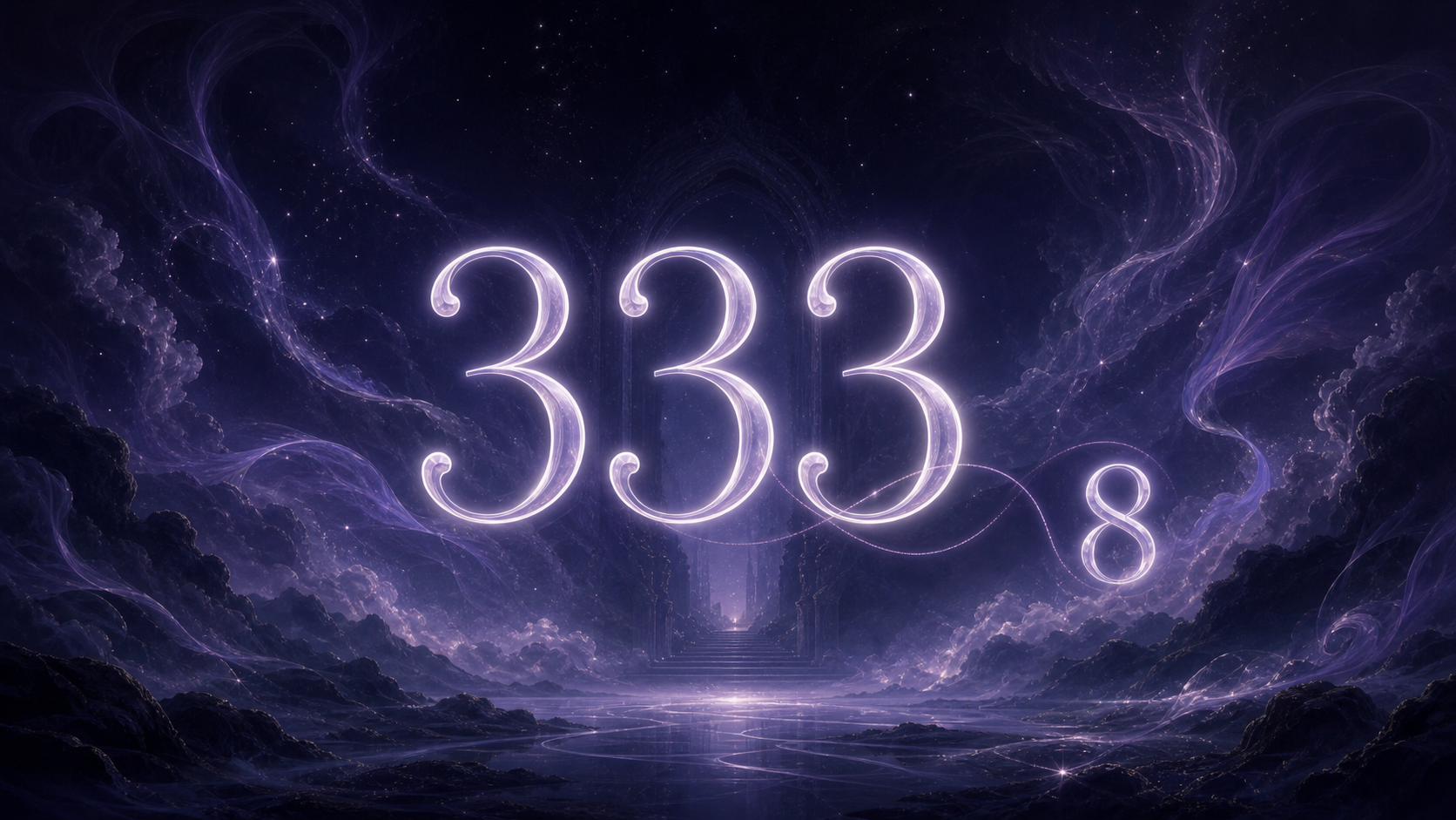 la séquence 333 et le nombre 8 en indigo et blanc cendré, associations de l'heure 13:13