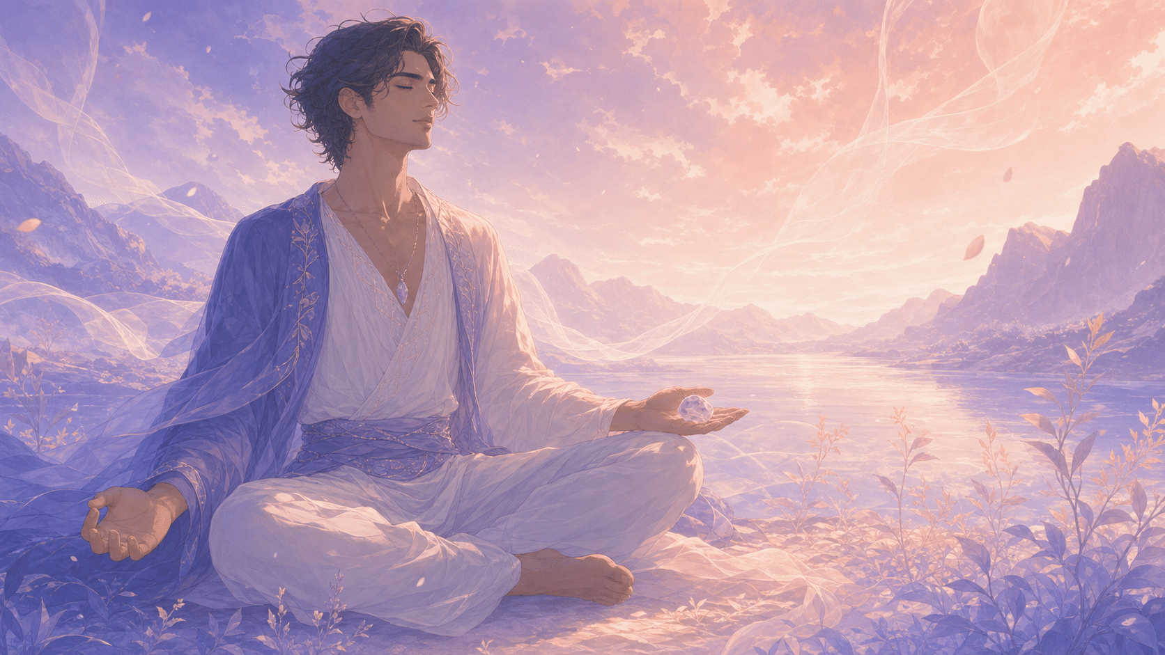 meditation amethyste pale apres midi transformation, signification de l'heure 13:33