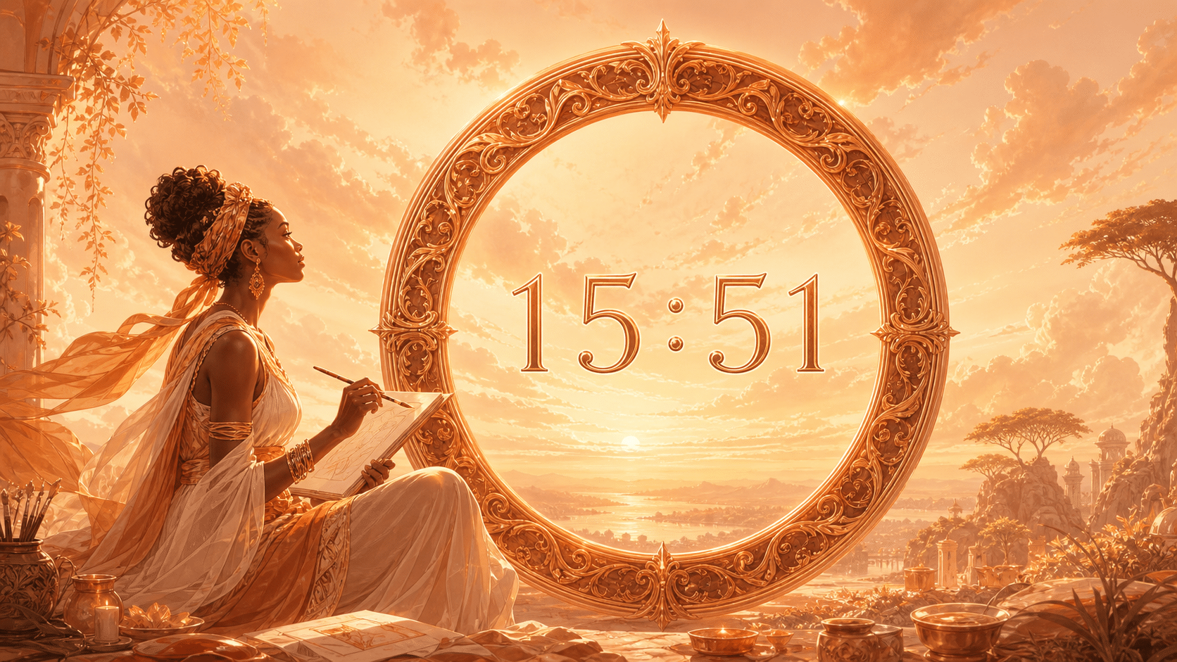 anneau ambre cuivre passion expression apres midi, signification de l'heure 15:51
