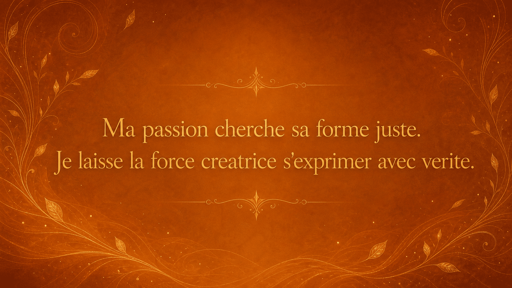 heure 15h51 mantra expression cuivre ambre dore