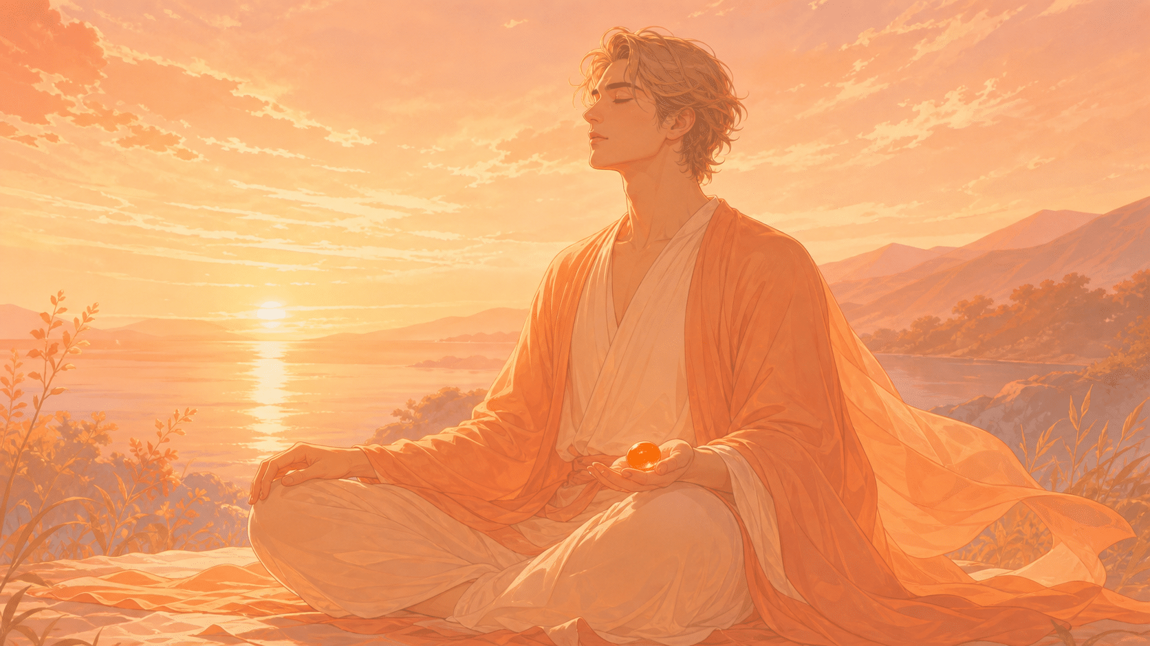 meditation cornaline soir reveil transmission, signification de l'heure 20:33