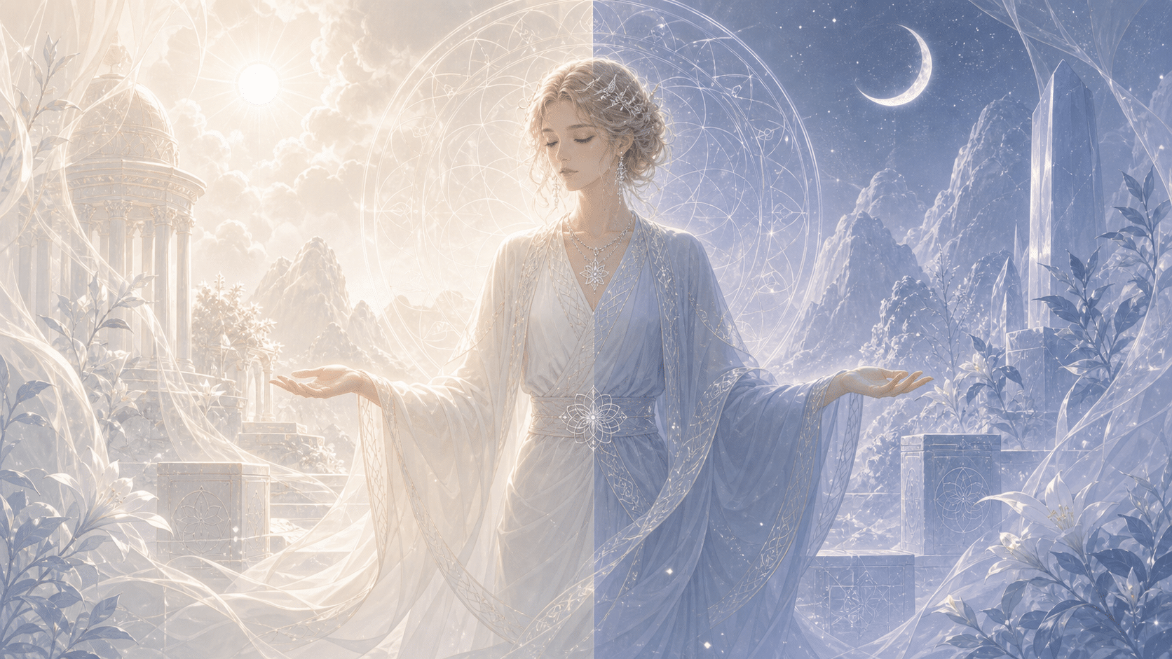 femme nacre gris bleu batisseur ancrage protege, signification de l'heure 22:44