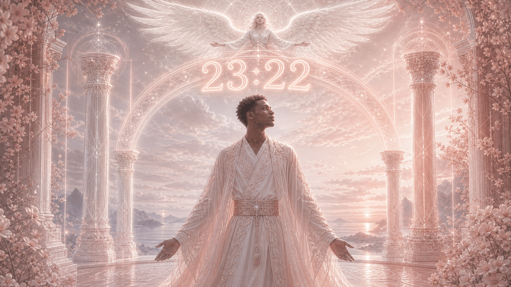 manakel arche verification nacre rouge pale, signification de l'heure 23:22