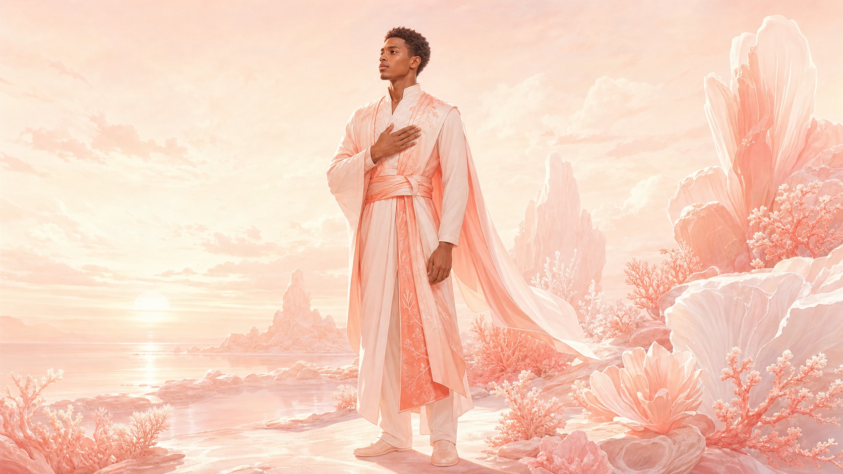 homme africain préparant une parole du cœur avant l'aube, vibration de l'heure 04:33