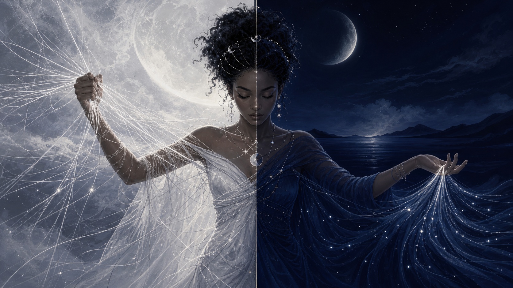 femme africaine debout entre le contrôle du soir et la confiance de la nuit, enseignement de l'heure 21:22