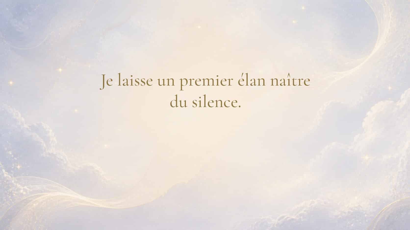 mantra de l'heure 00:01 en blanc nacré et or pâle sur fond bleu nuit doux