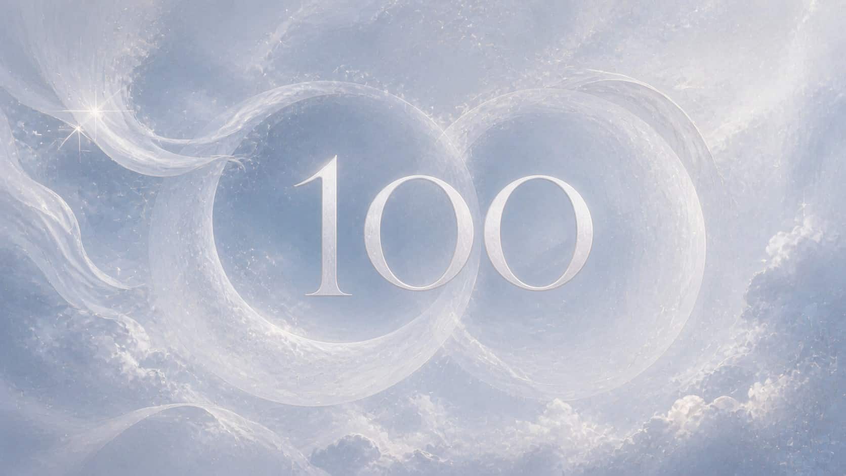 suite 100 et nombre 1 en bleu acier et argent doux, associations de l'heure 01:00