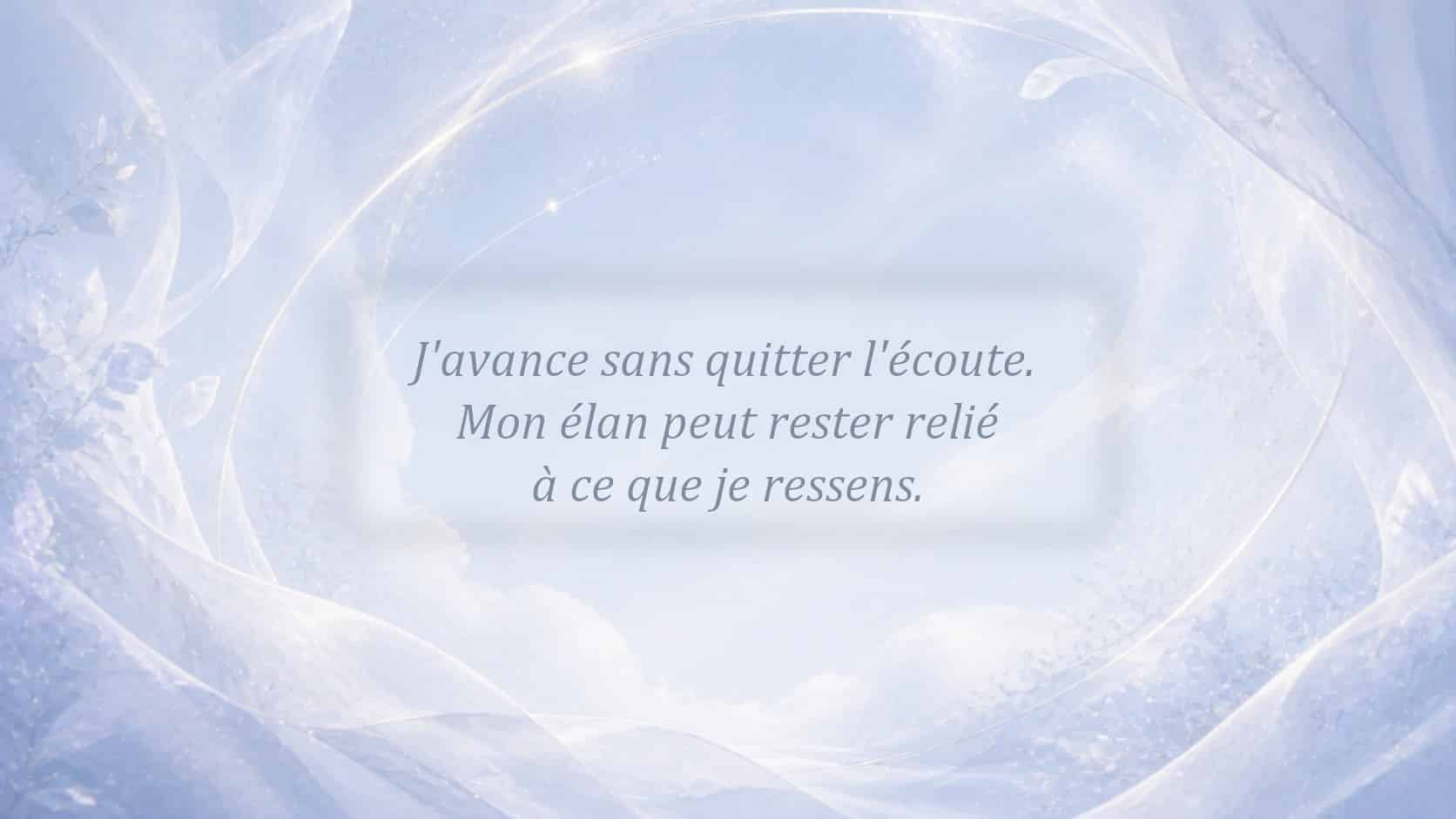 mantra de l'heure 01:02 en argent pâle sur fond bleu clair nacré