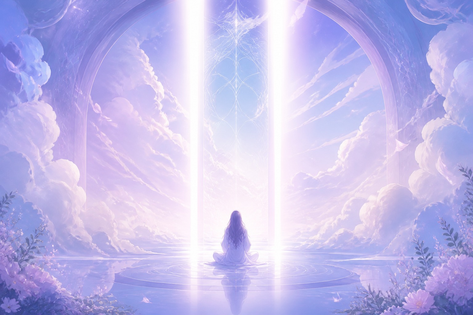 Les heures avec le nombre maître 11 dans une illustration symbolique pastel permettant de visualiser la signification des heures maitre 11